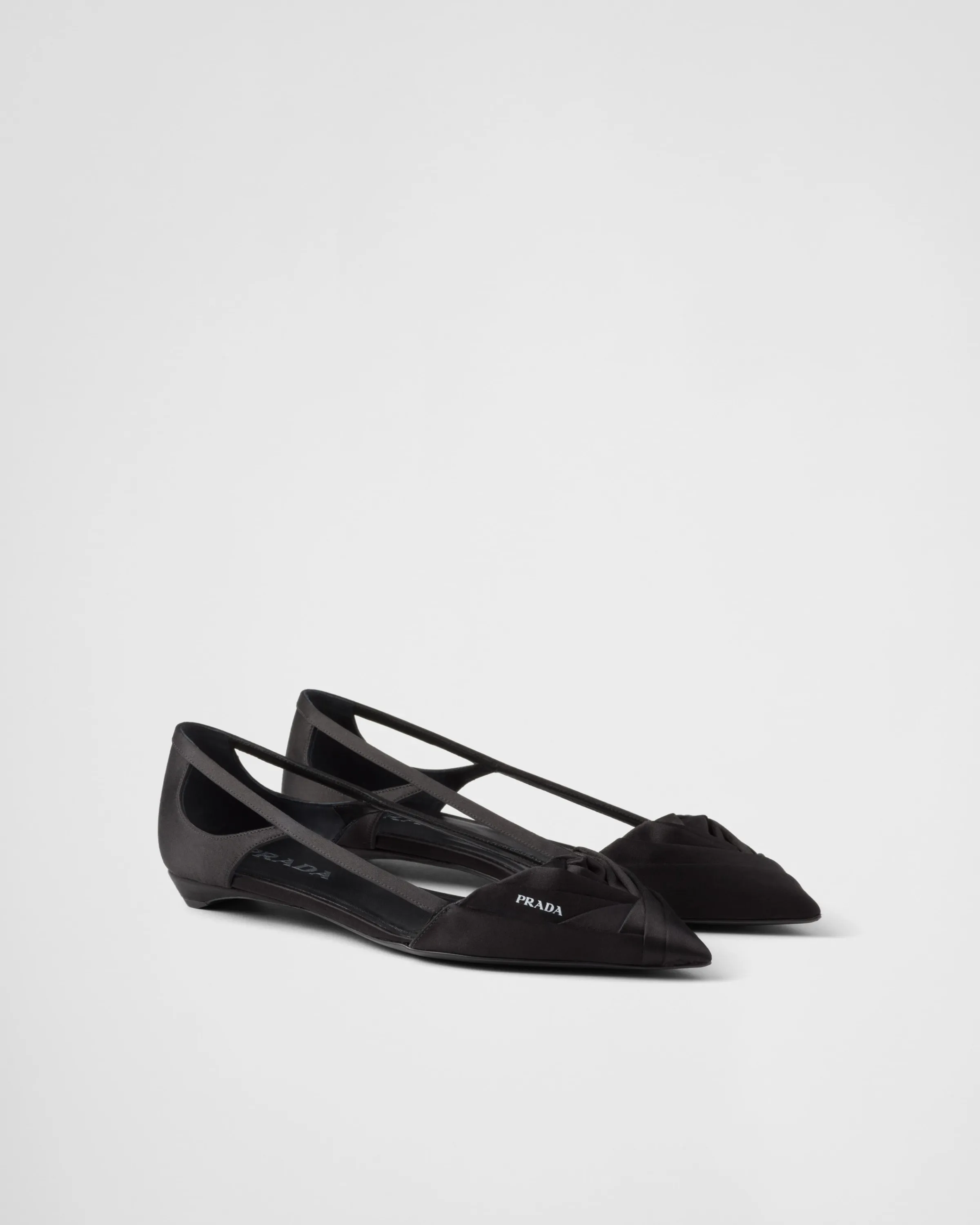 Donna Prada Ballerine cut-out in raso