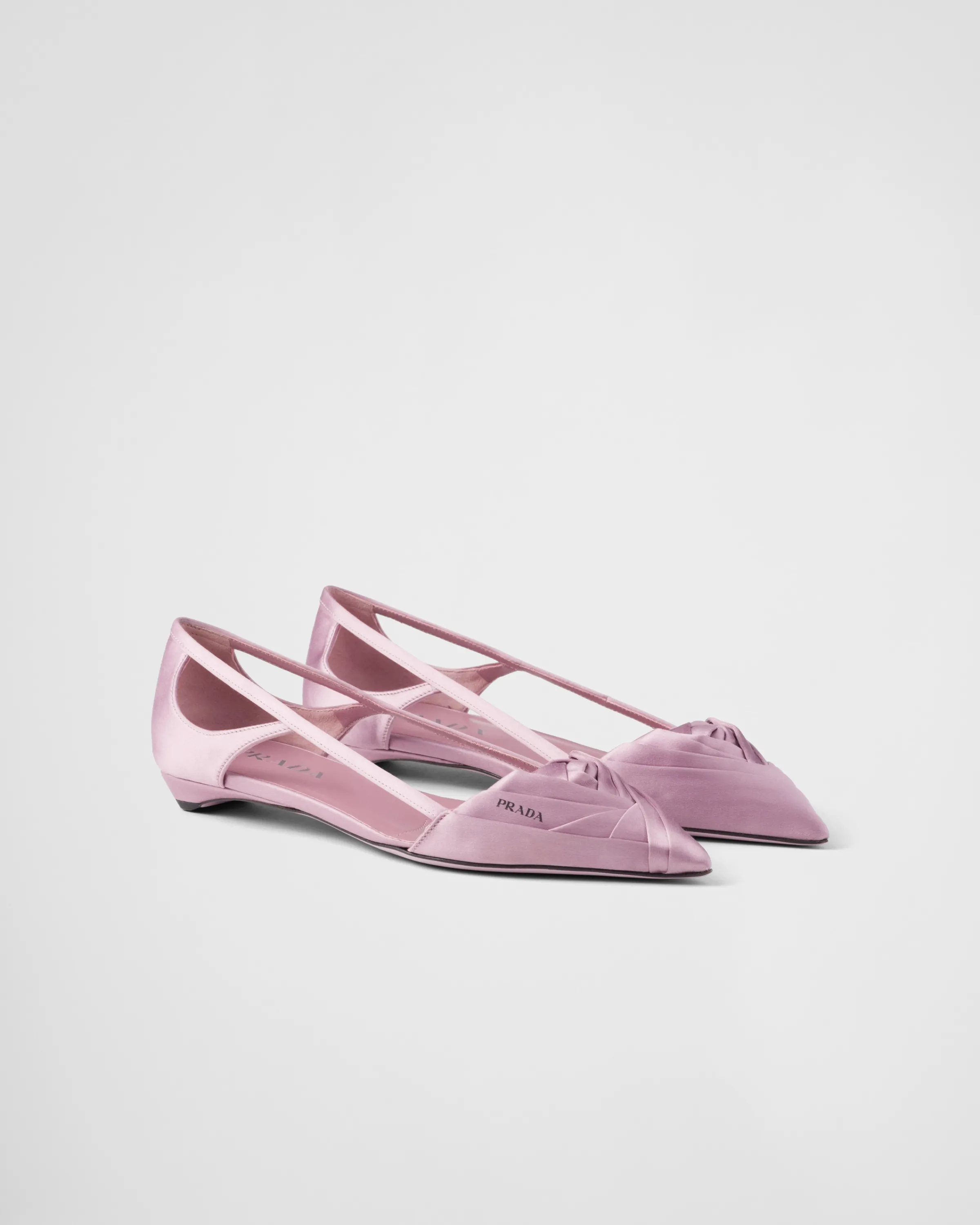 Donna Prada Ballerine cut-out in raso