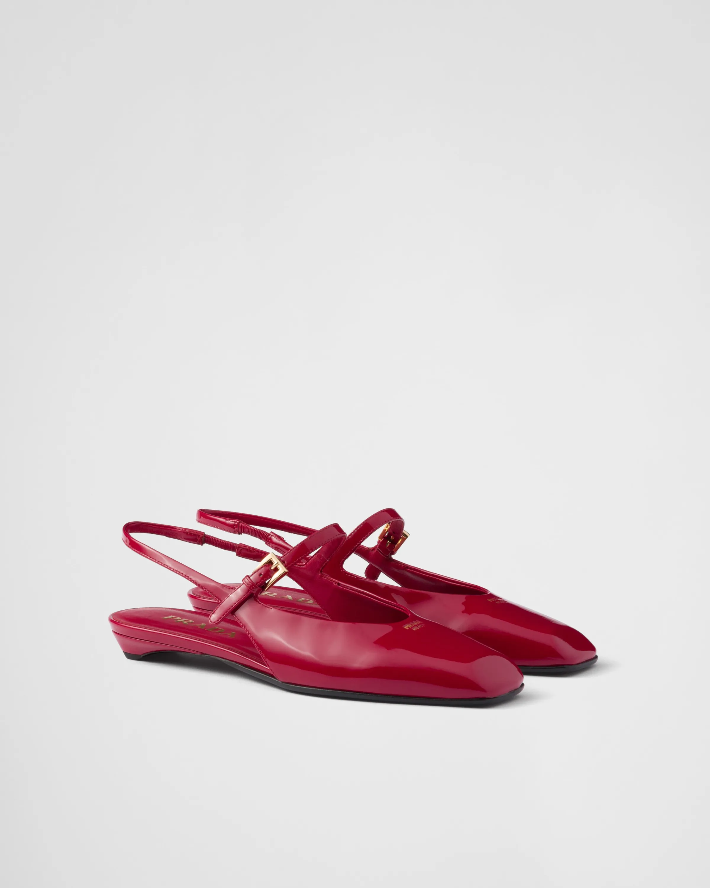 Donna Prada Ballerine slingback in vernice