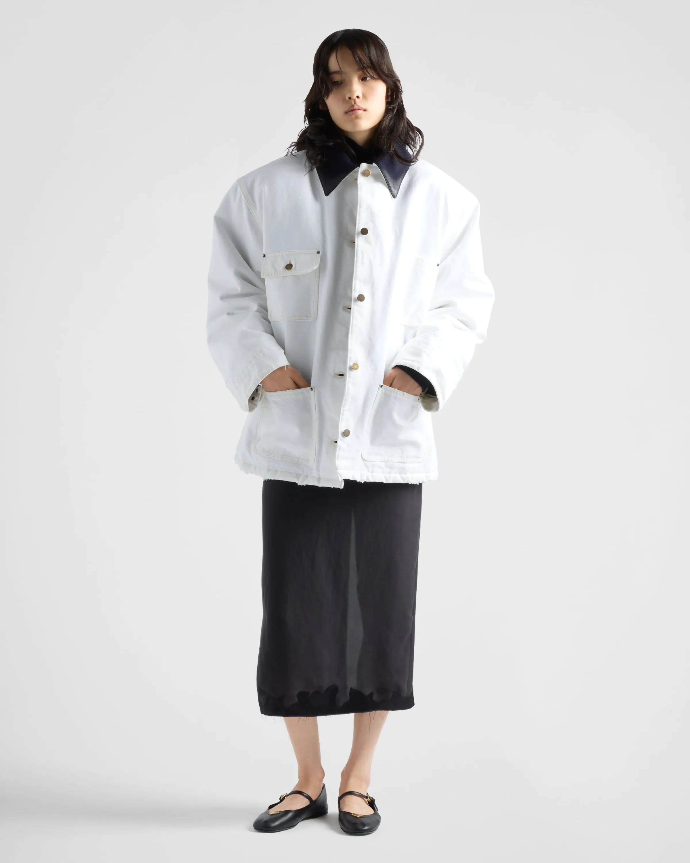 Donna Prada Blouson in canvas