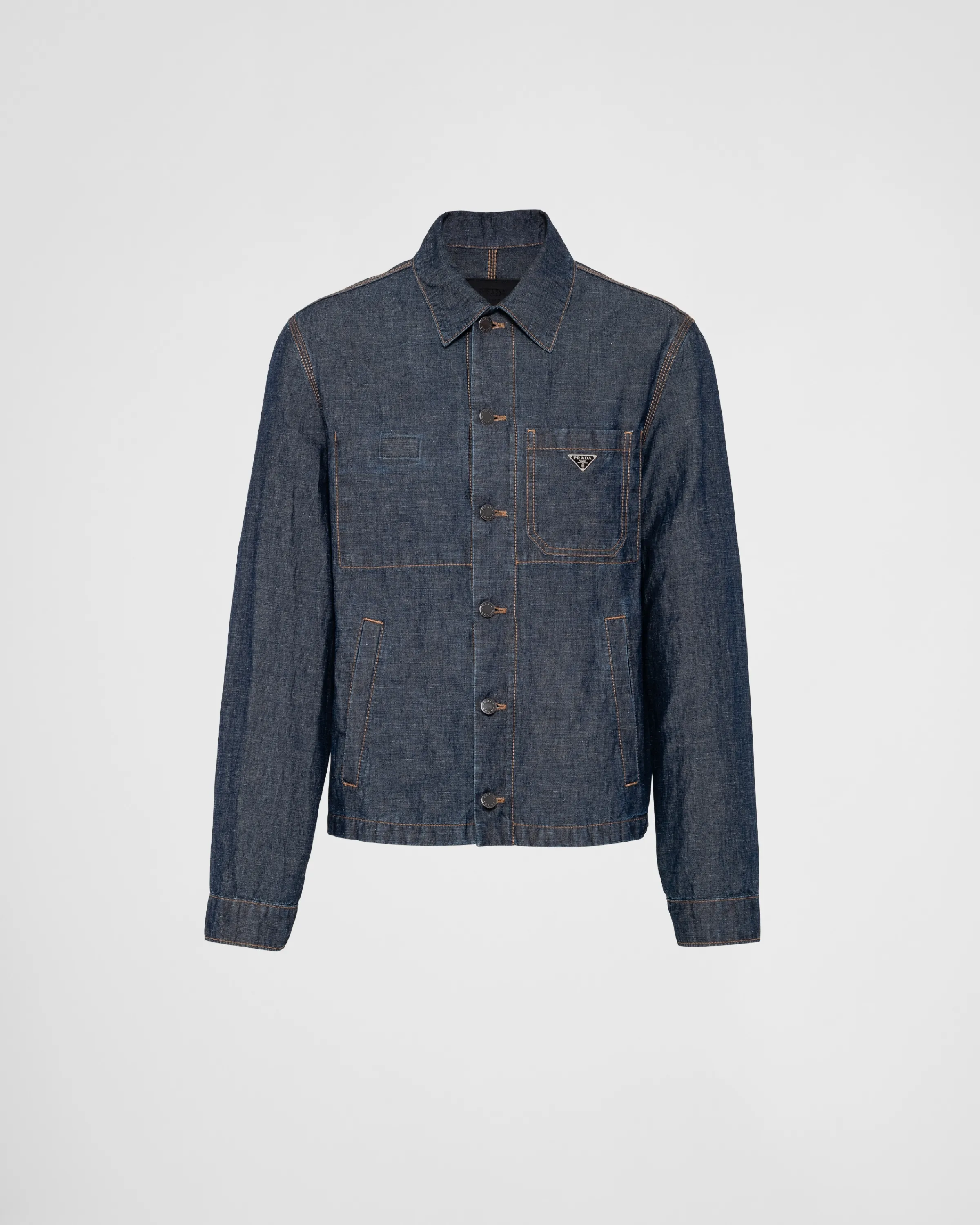 Uomo Prada Blouson in chambray