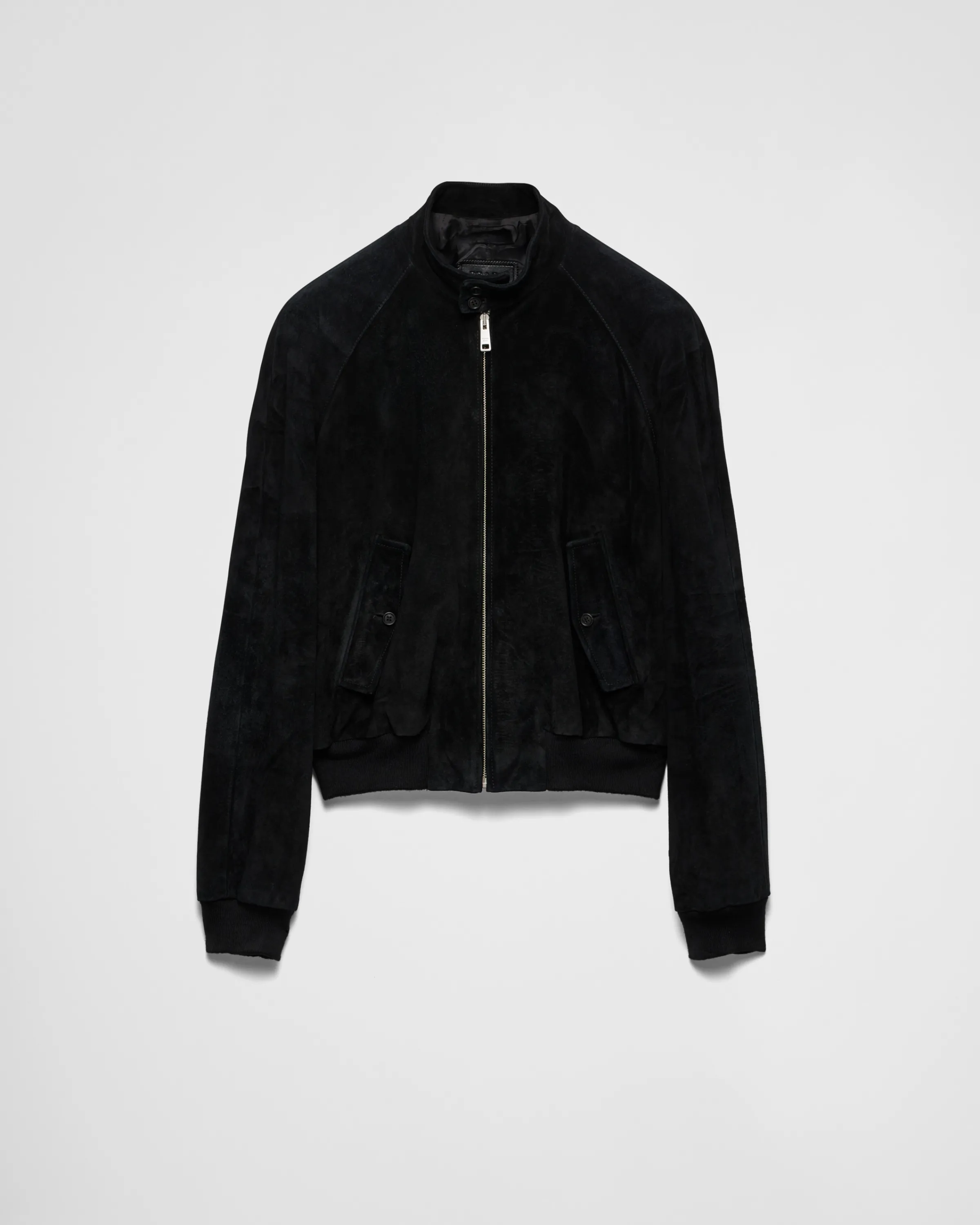 Uomo Prada Bomber in pelle scamosciata