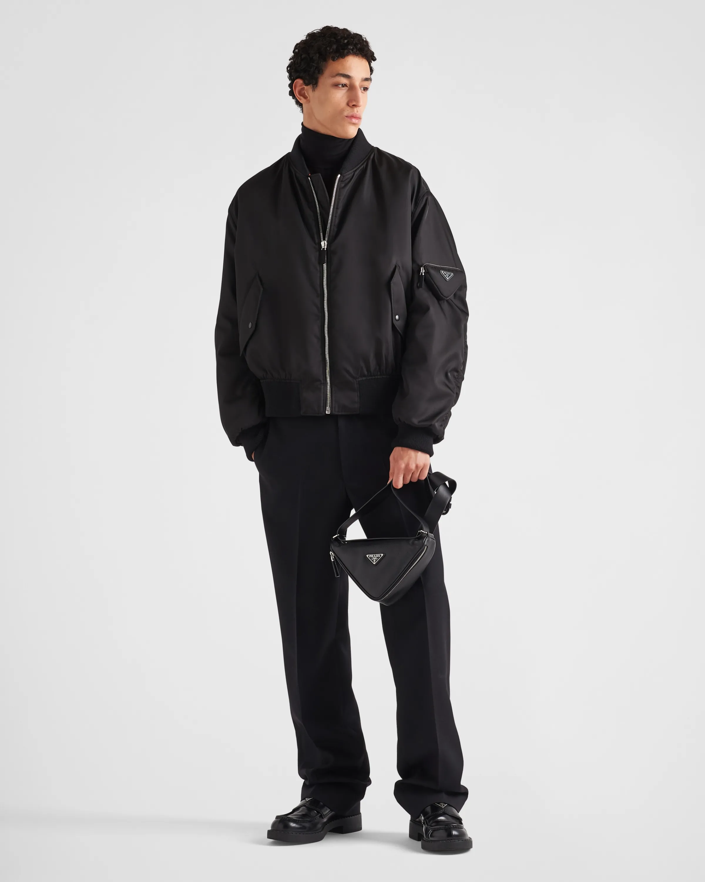 Uomo Prada Bomber in Re-Nylon