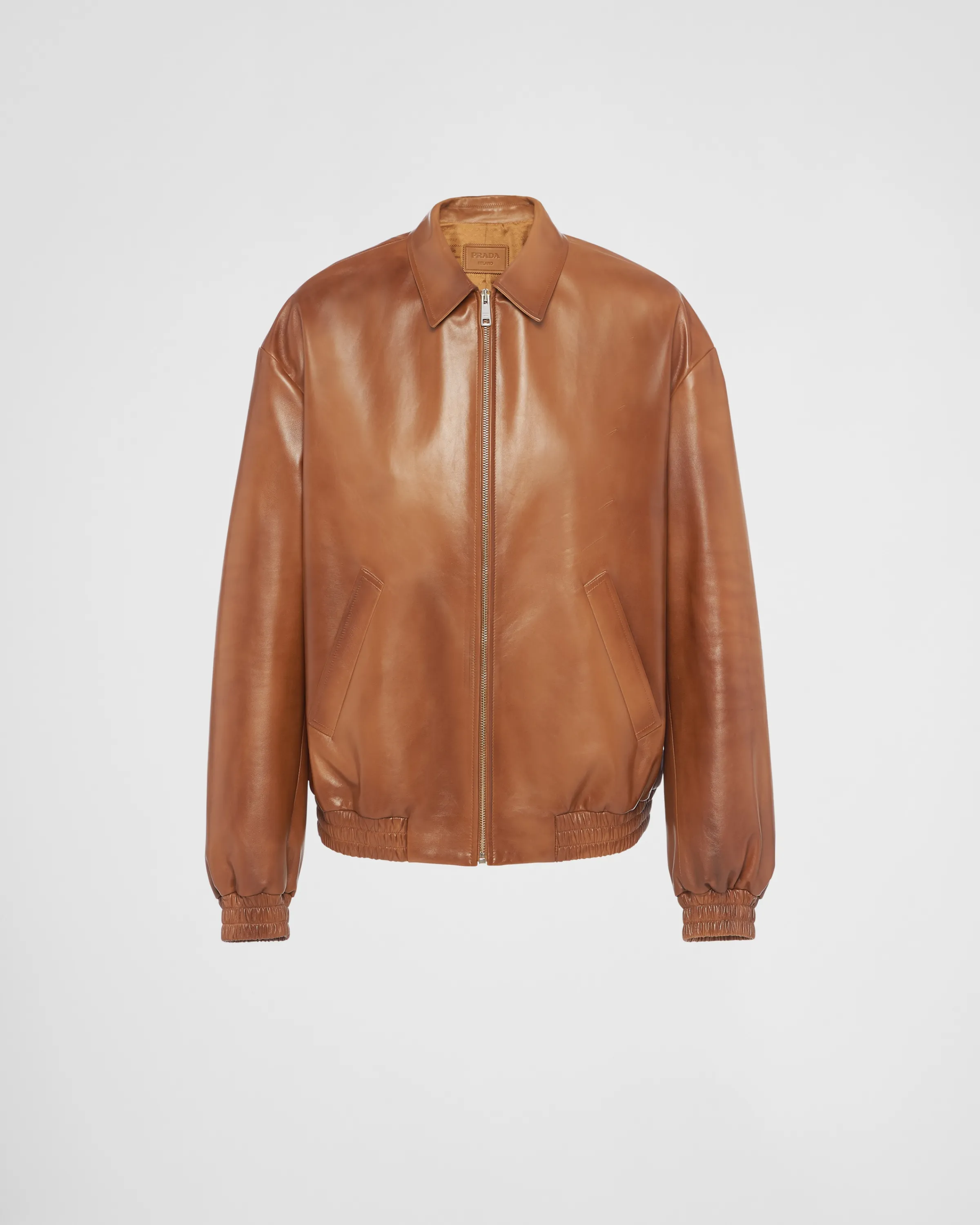 Uomo Prada Bomber oversize in nappa