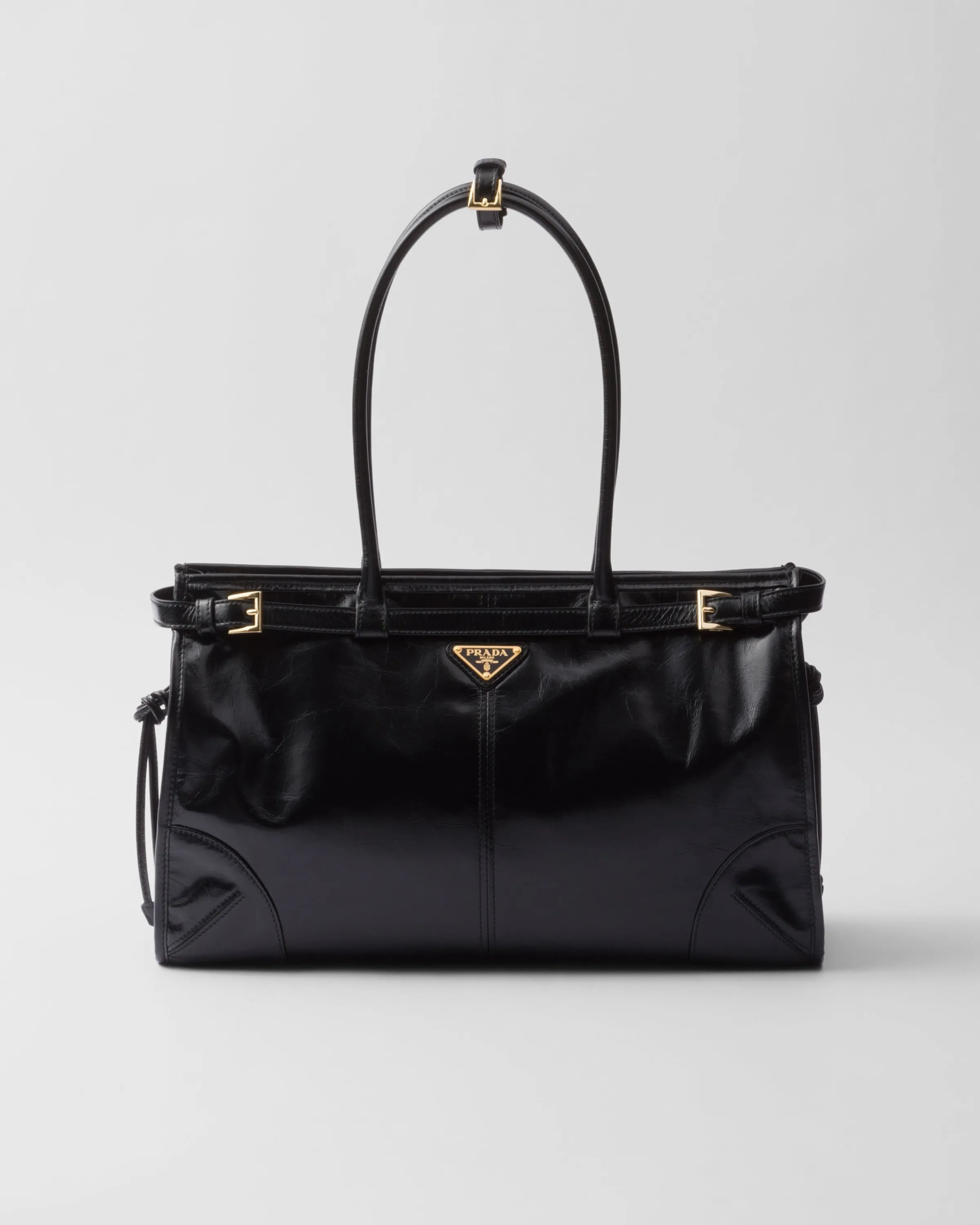 Donna Prada Borsa a mano large in pelle