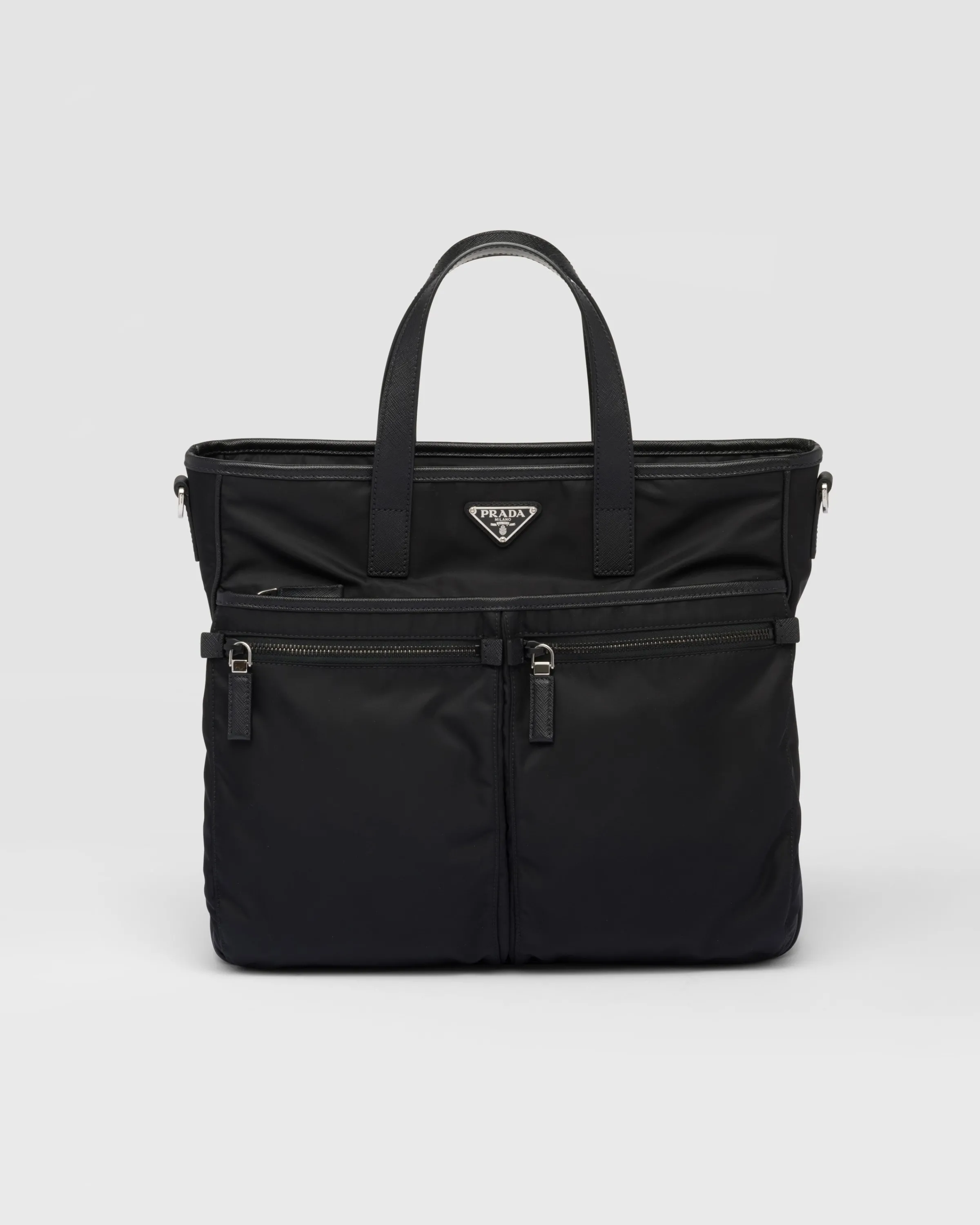 Uomo Prada Borsa shopping in Re-Nylon e Saffiano