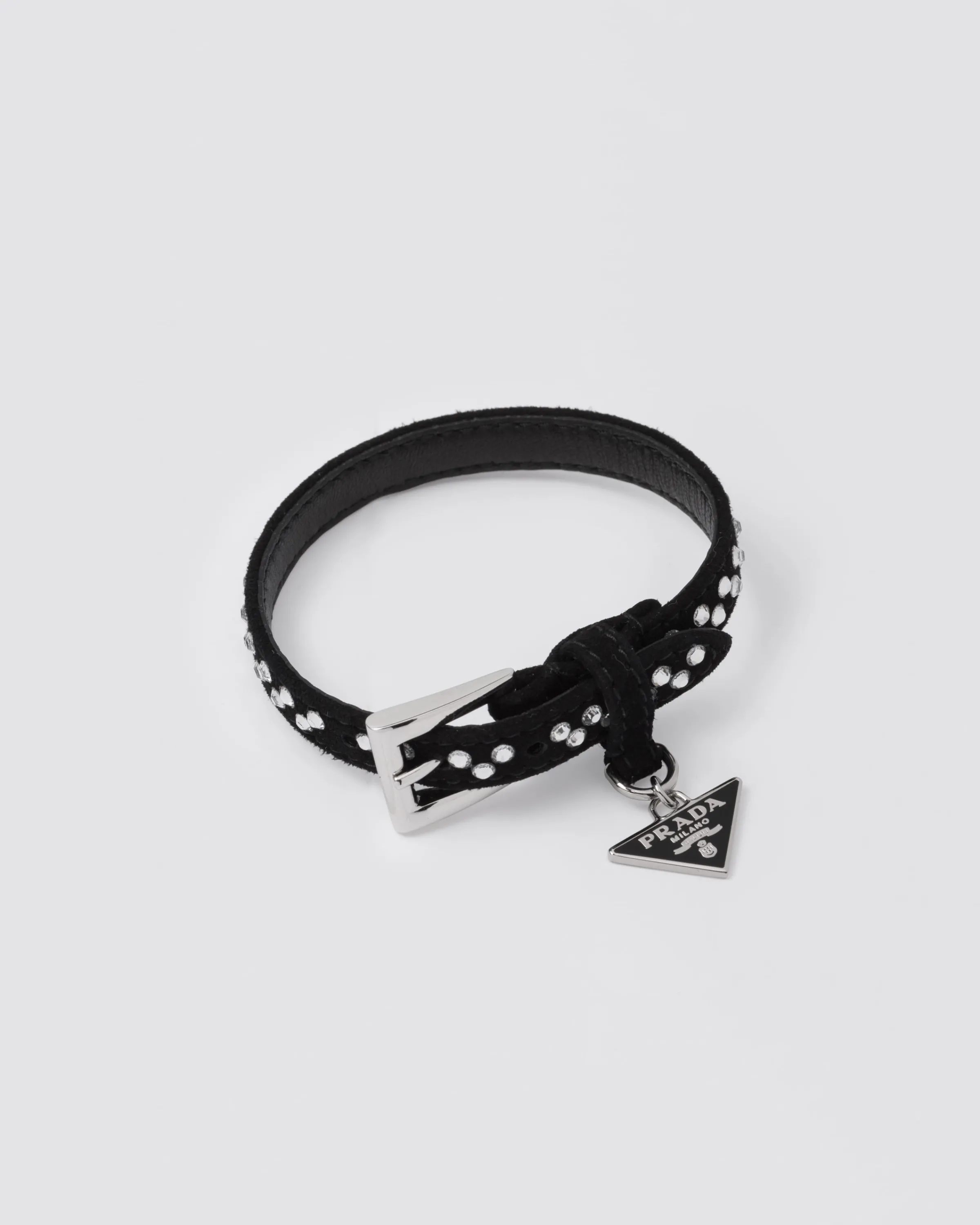 Donna Prada Bracciale in camoscio con li