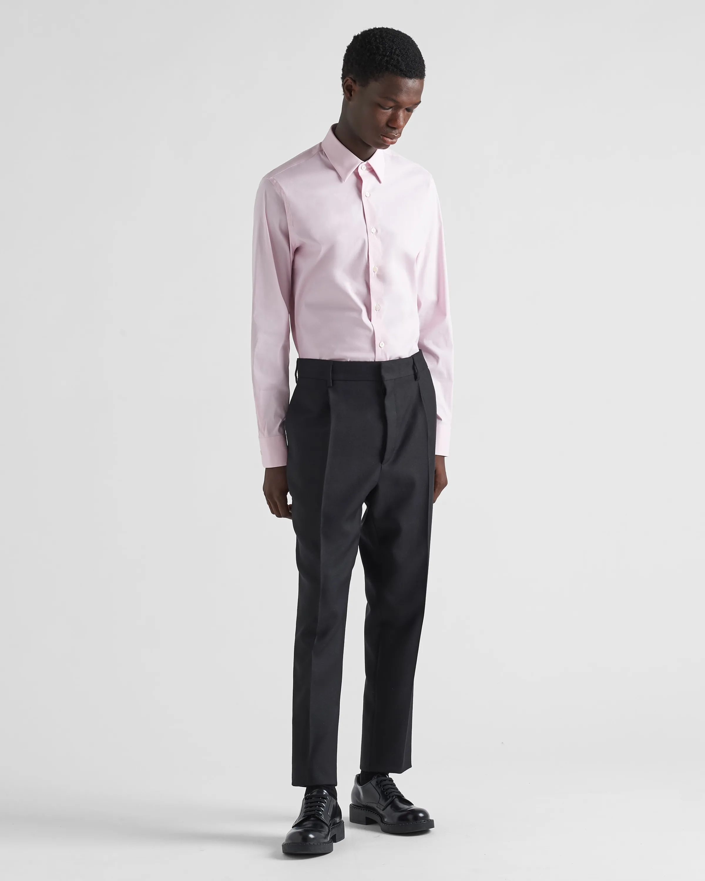 Uomo Prada Camicia in cotone stretch