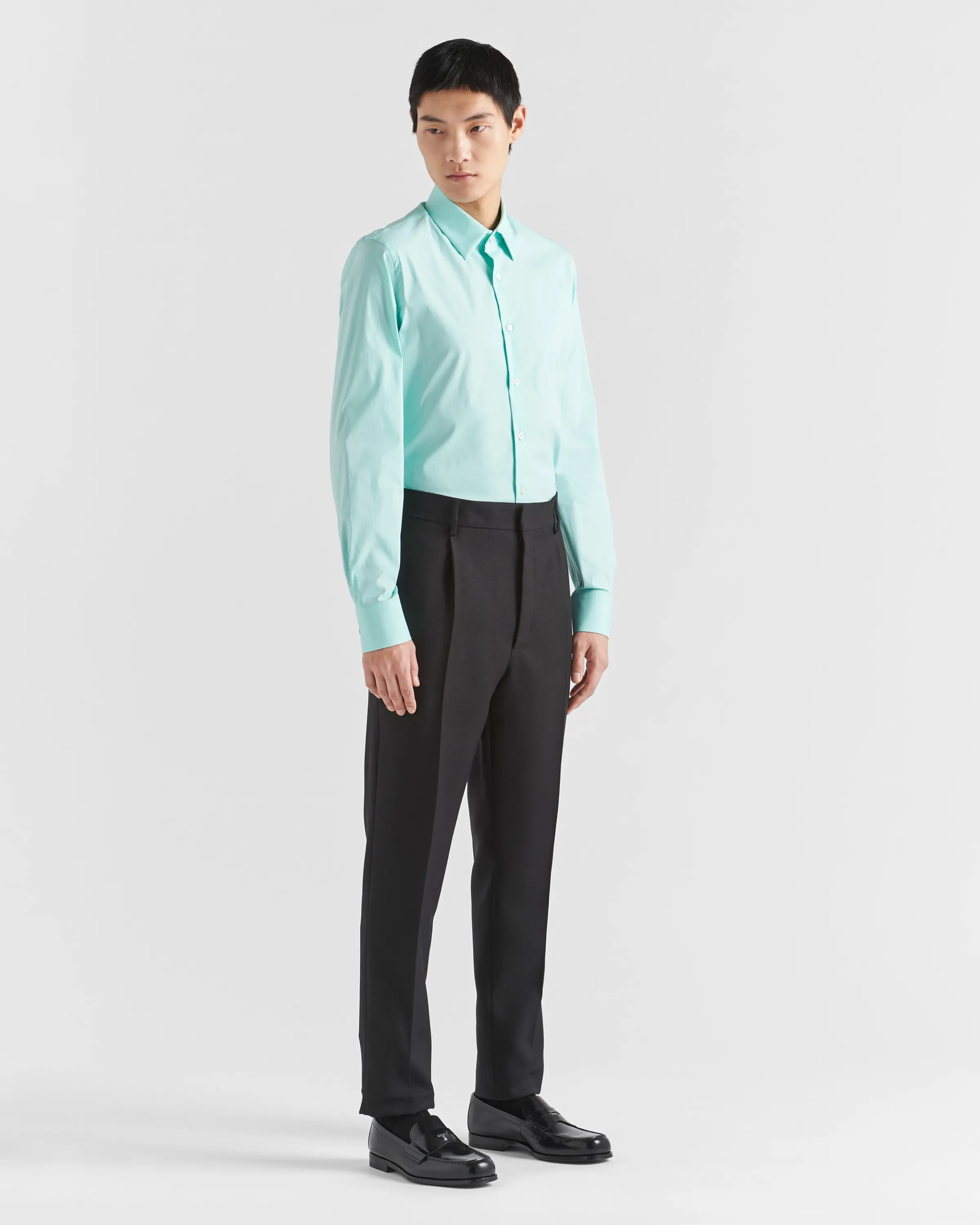 Uomo Prada Camicia in cotone stretch