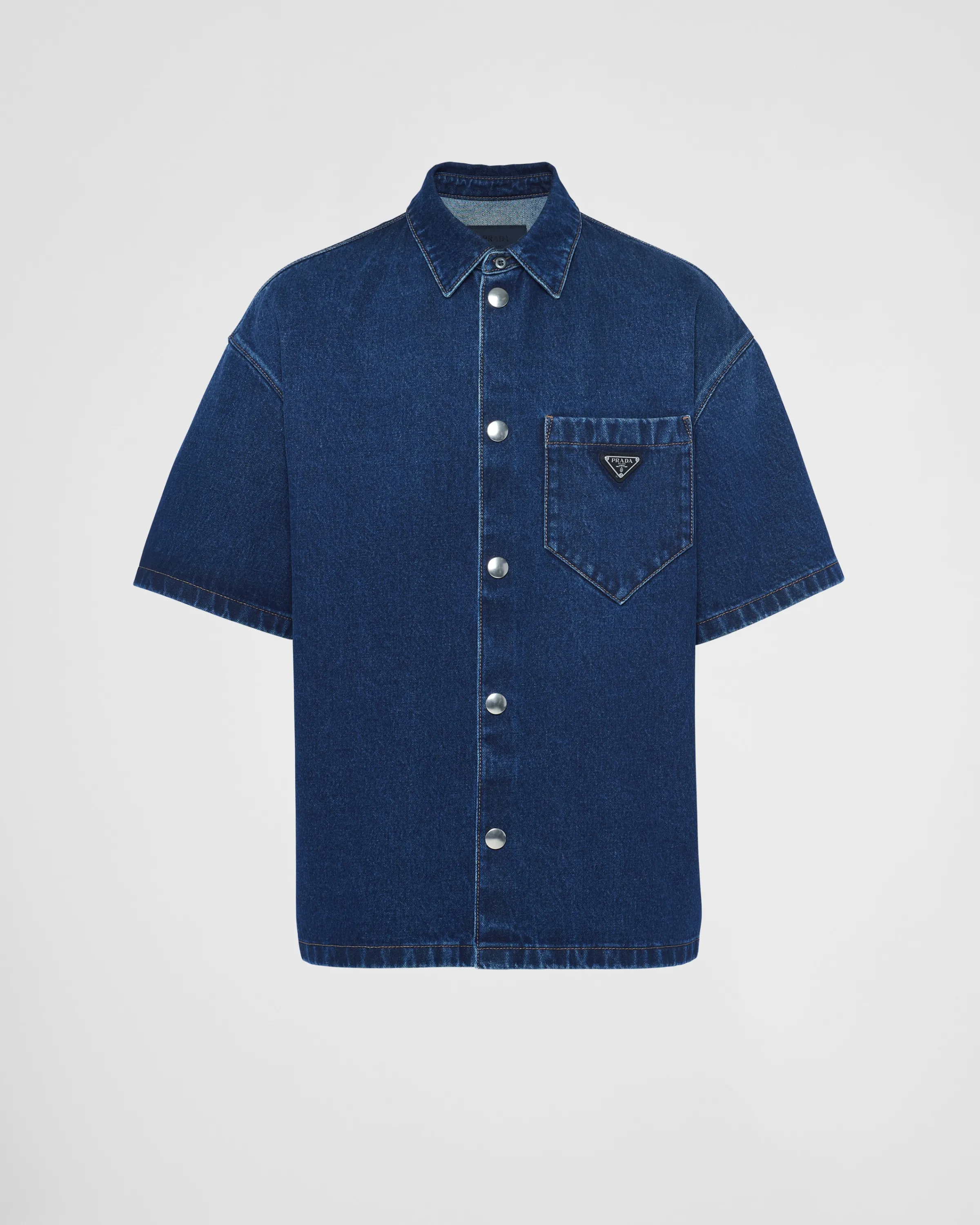 Uomo Prada Camicia in denim imbottito