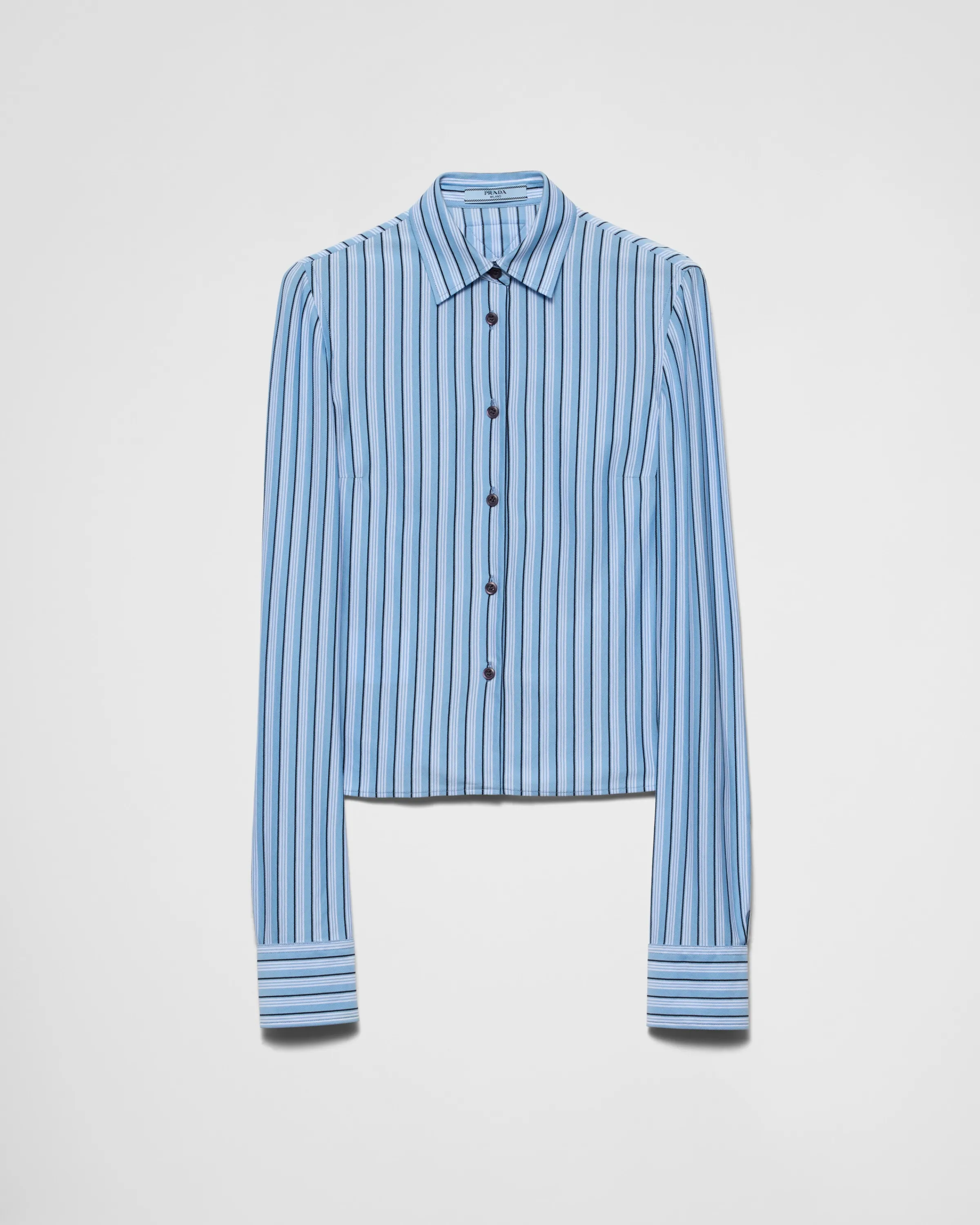 Donna Prada Camicia in piquet a righe