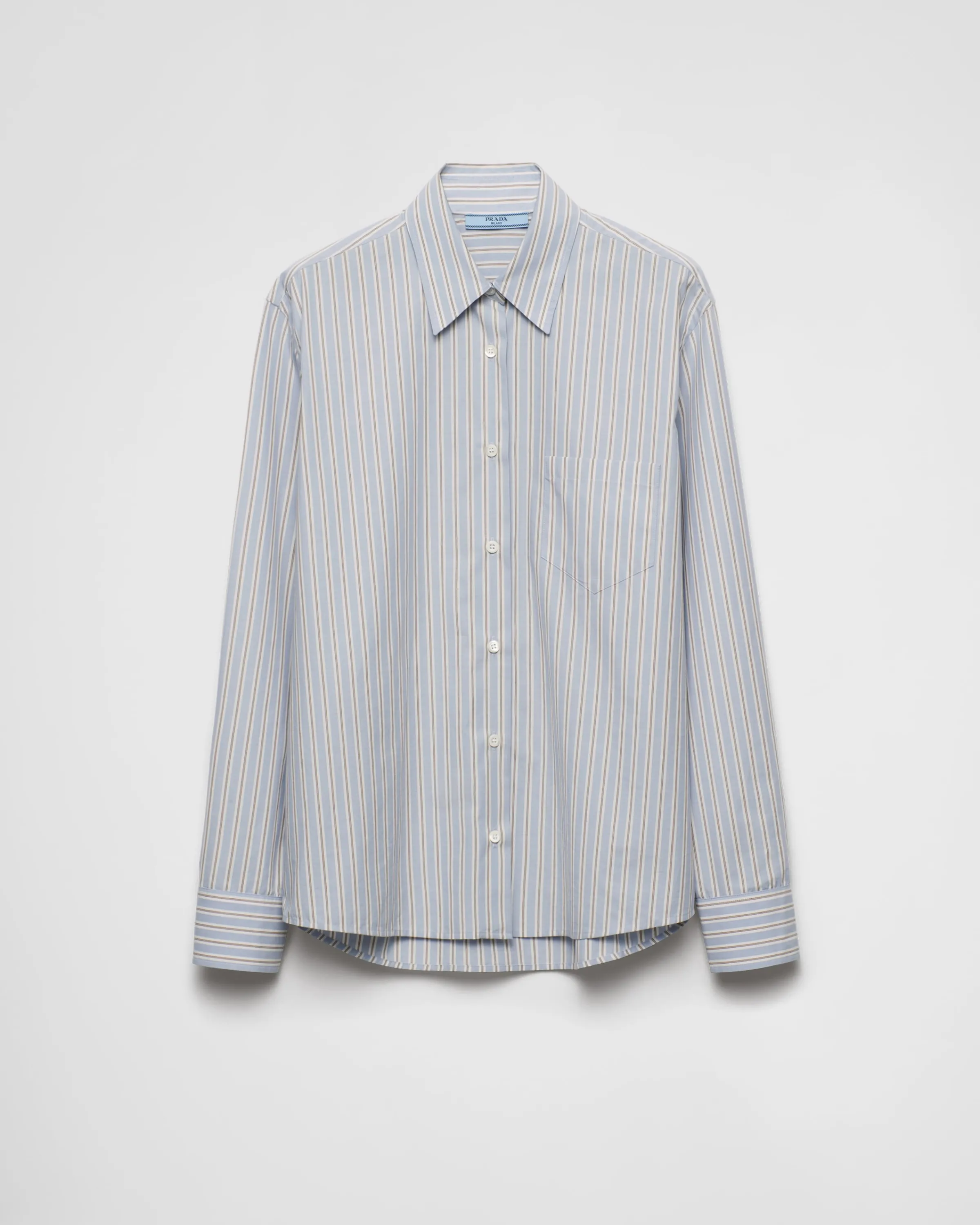 Donna Prada Camicia in popeline a righe