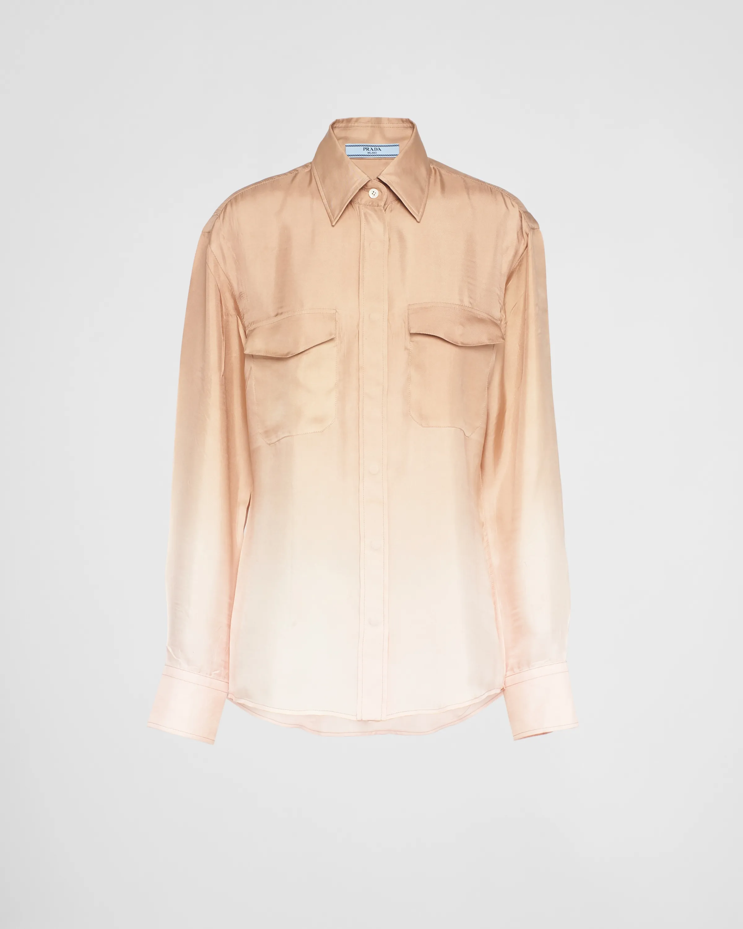 Donna Prada Camicia in twill con stampata degradé