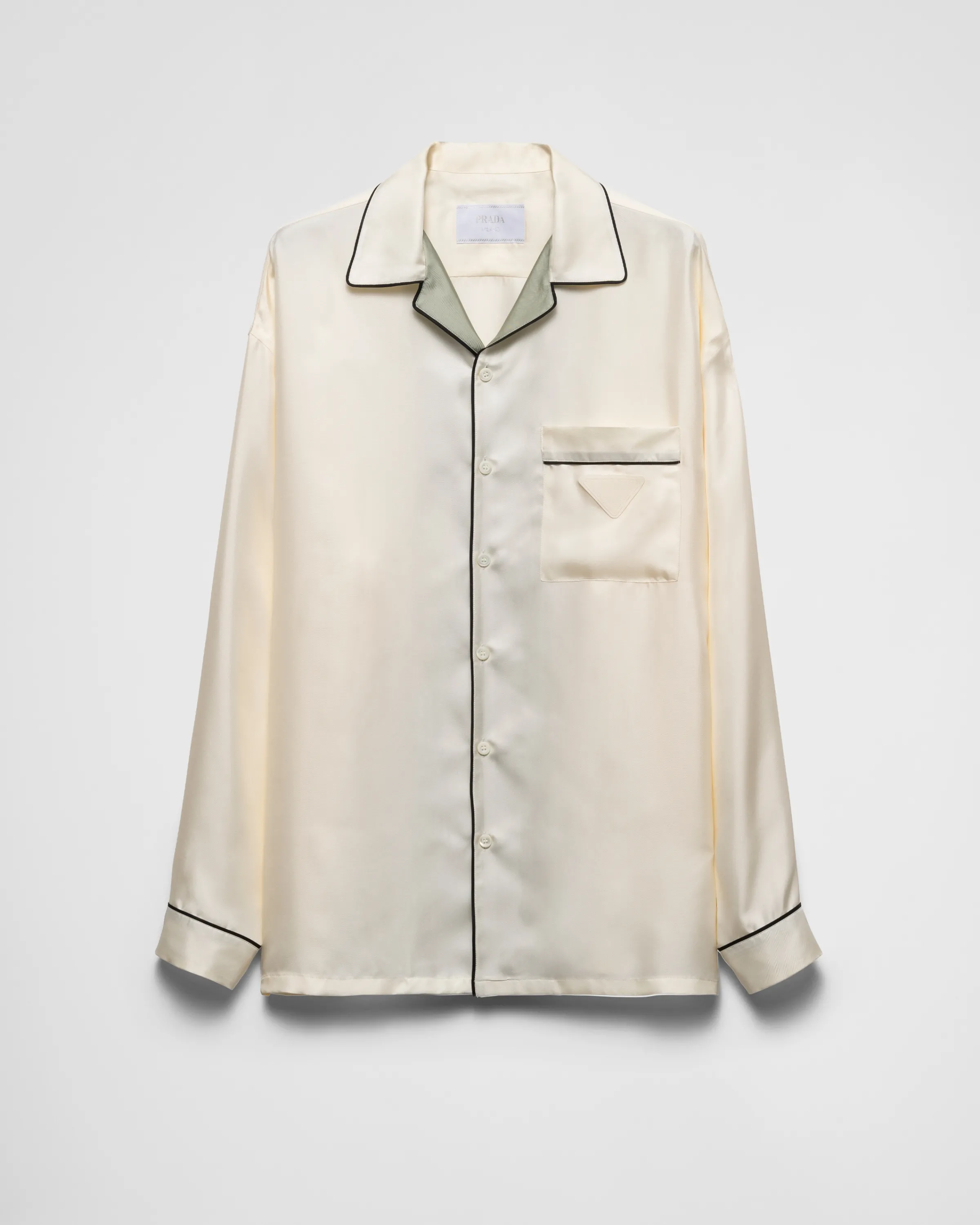 Uomo Prada Camicia in twill seta