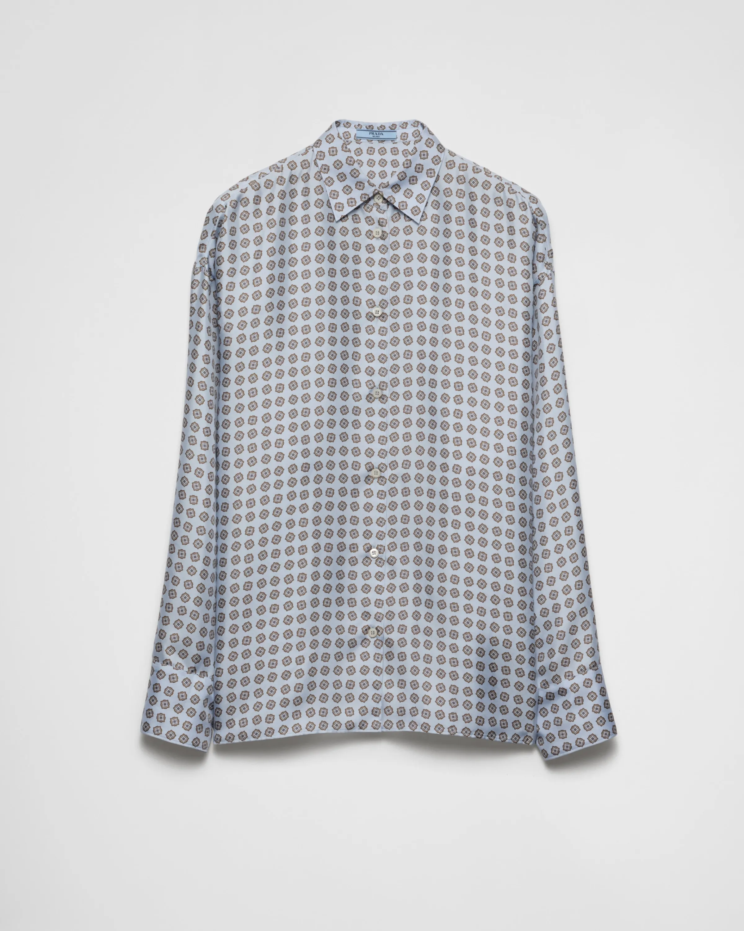 Donna Prada Camicia in twill stampata