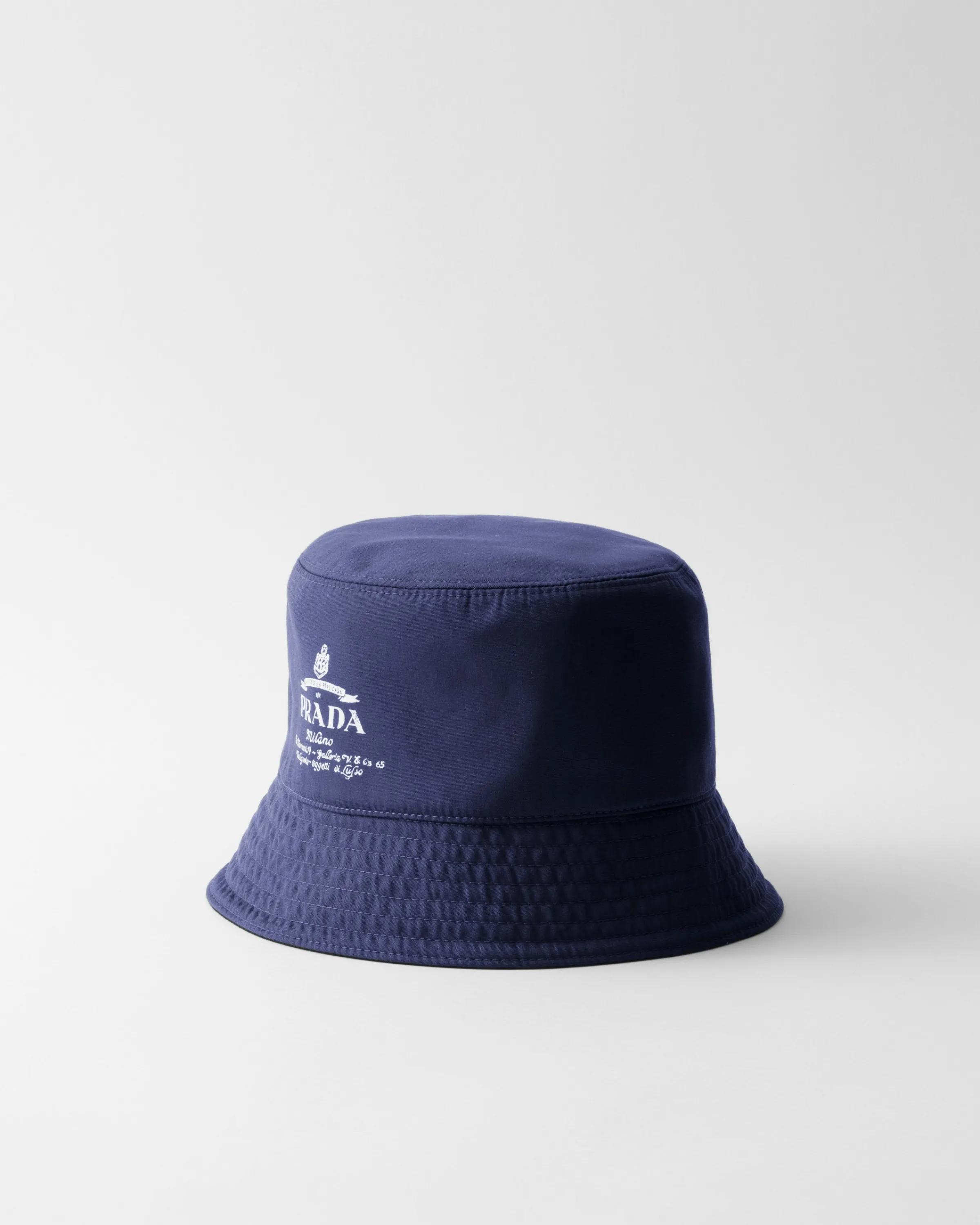 Uomo Prada Cappello da pescatore reversibile in cotone tecnico