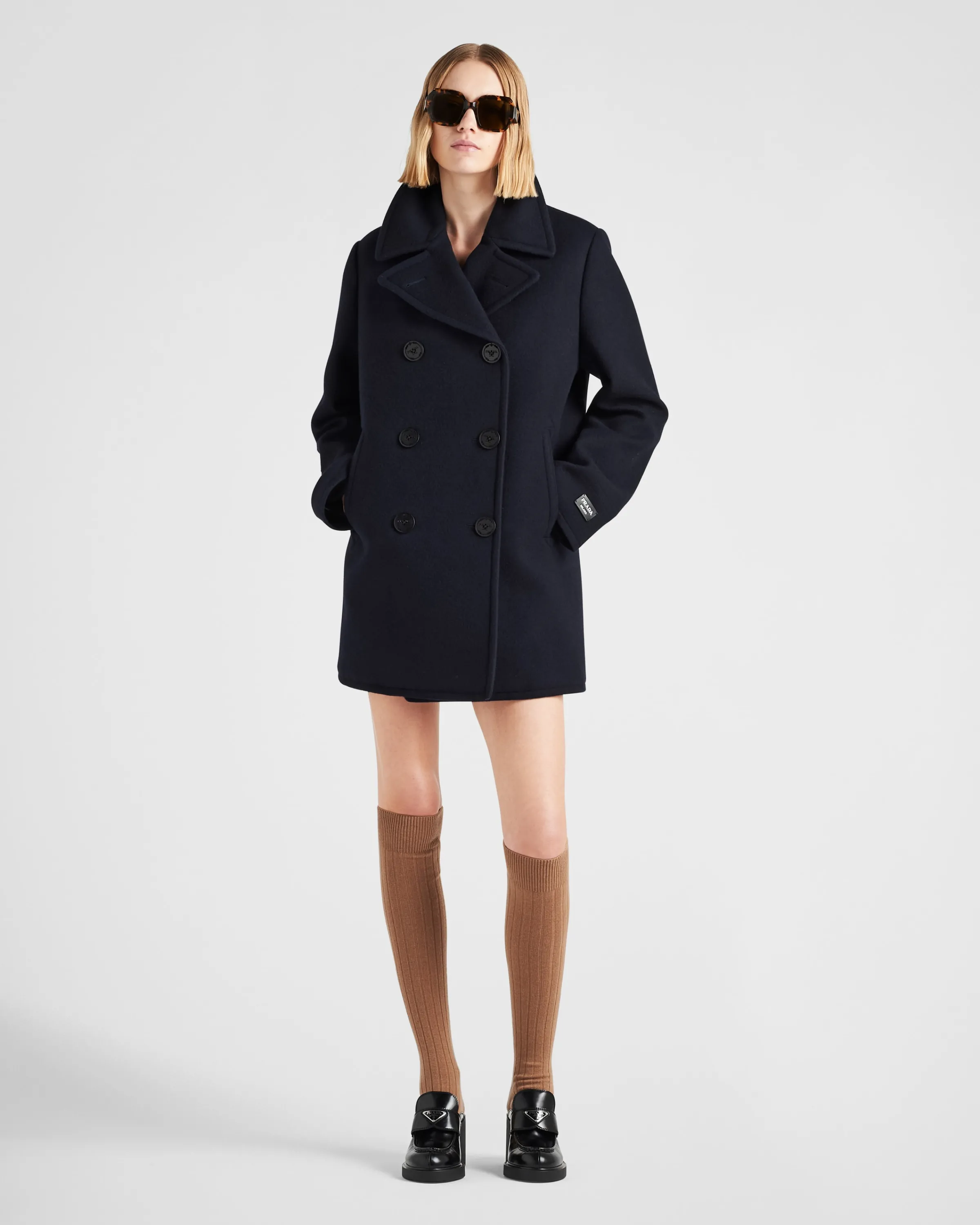 Donna Prada Cappotto doppiopetto in panno