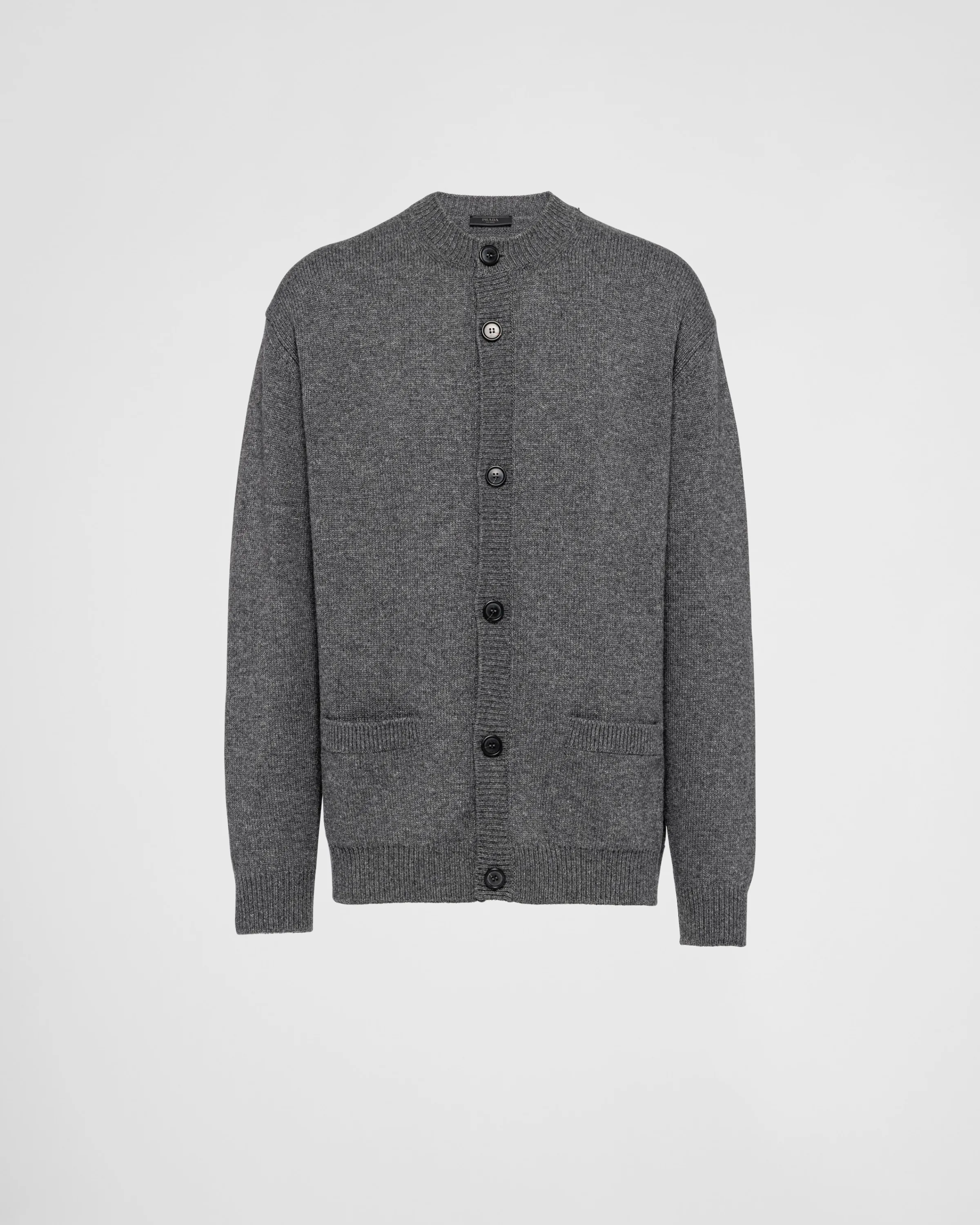 Uomo Prada Cardigan girocollo in cashmere