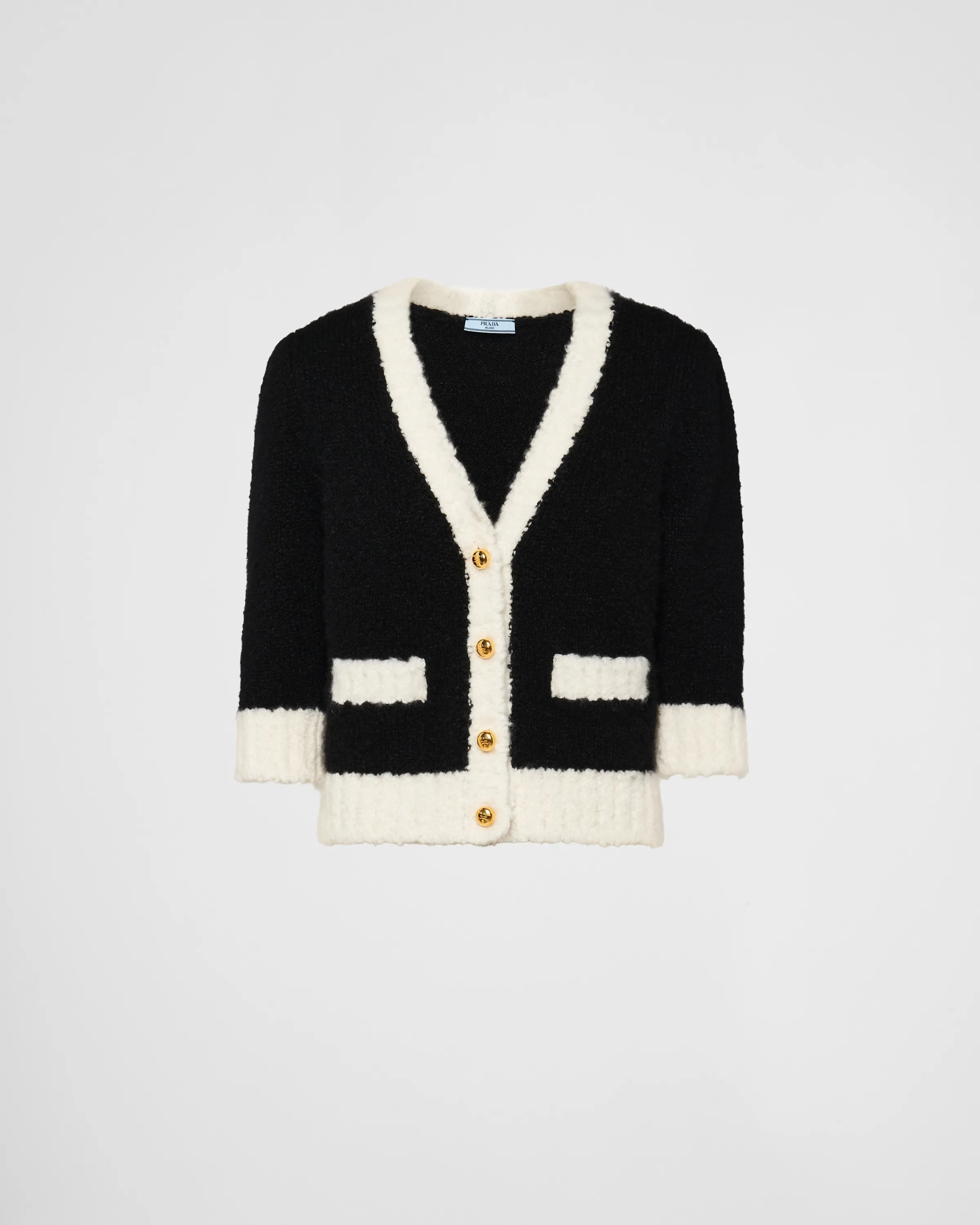 Donna Prada Cardigan in cashmere seta