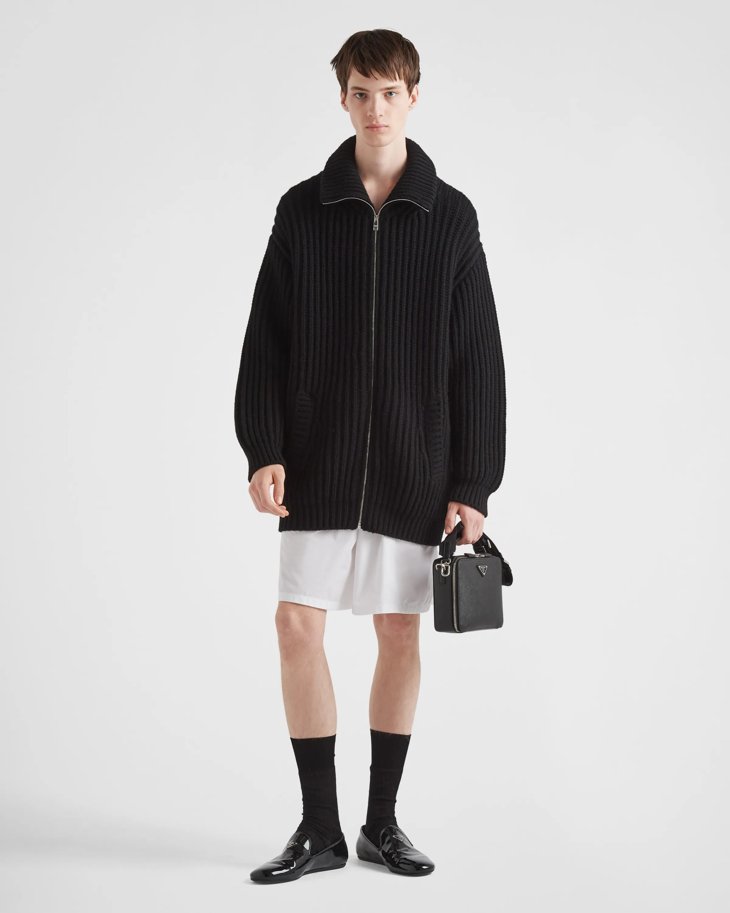 Uomo Prada Cardigan oversize in cashmere