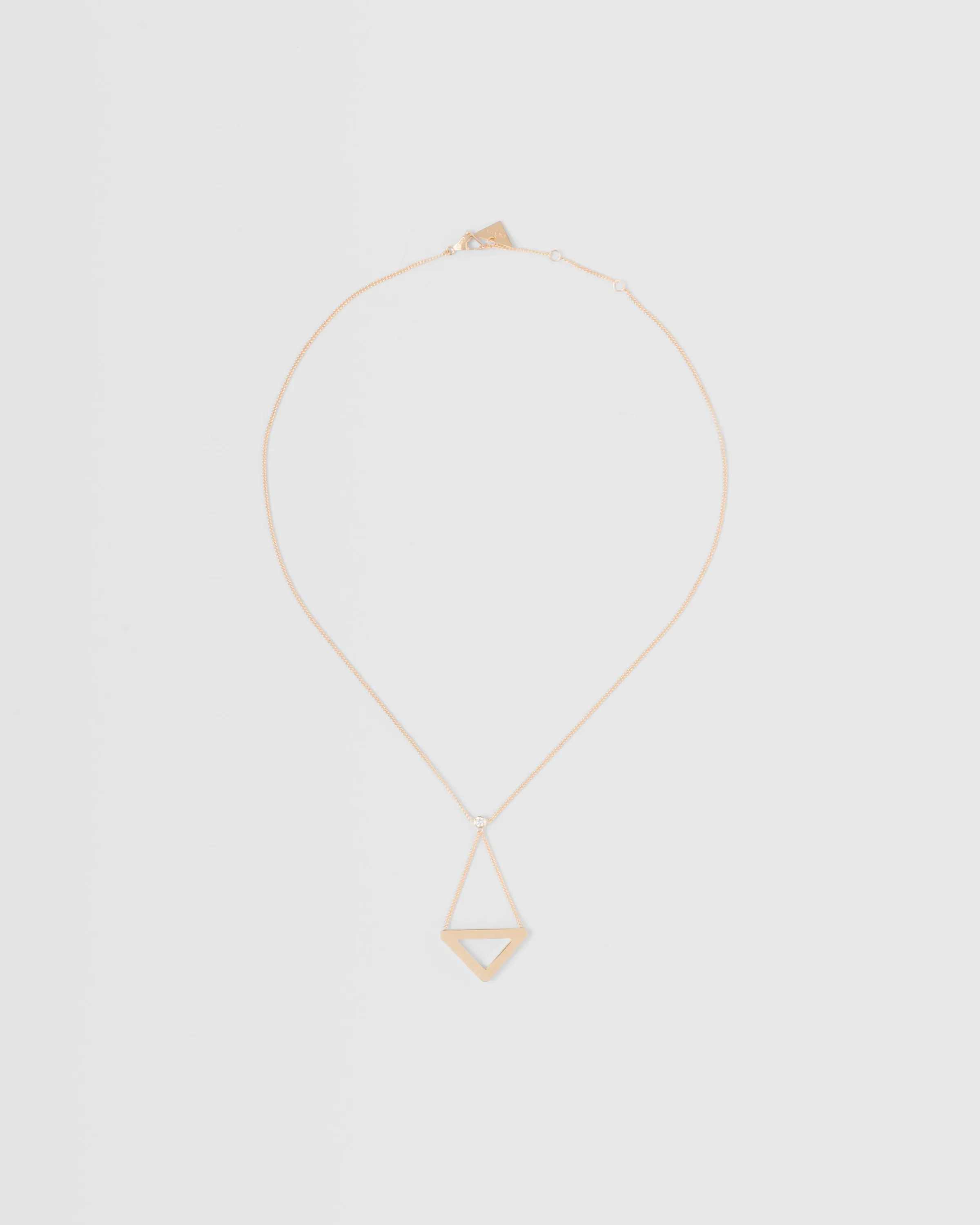 Prada Collana con pendente cut-out Eternal Gold in oro giallo