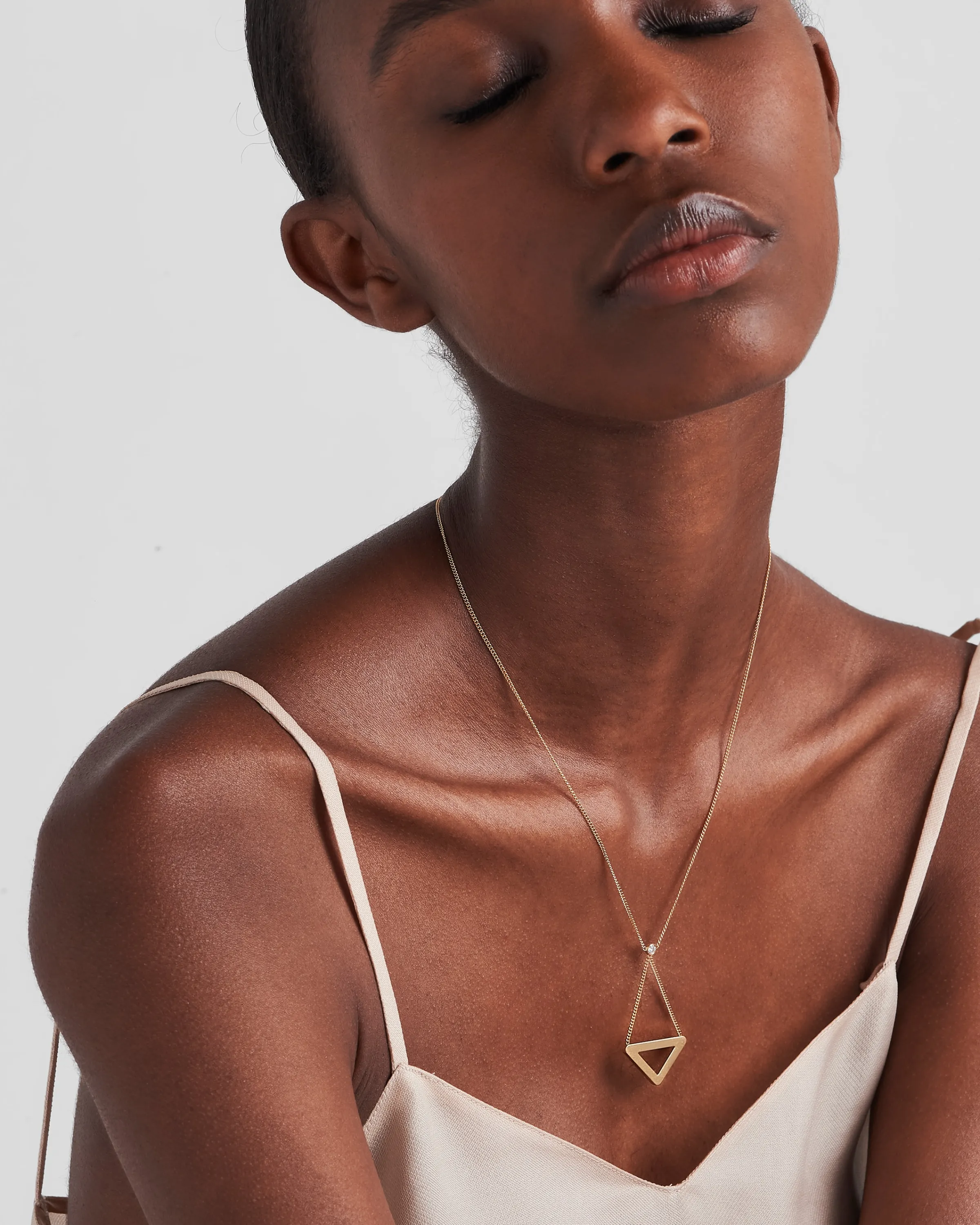 Prada Collana con pendente cut-out Eternal Gold in oro giallo