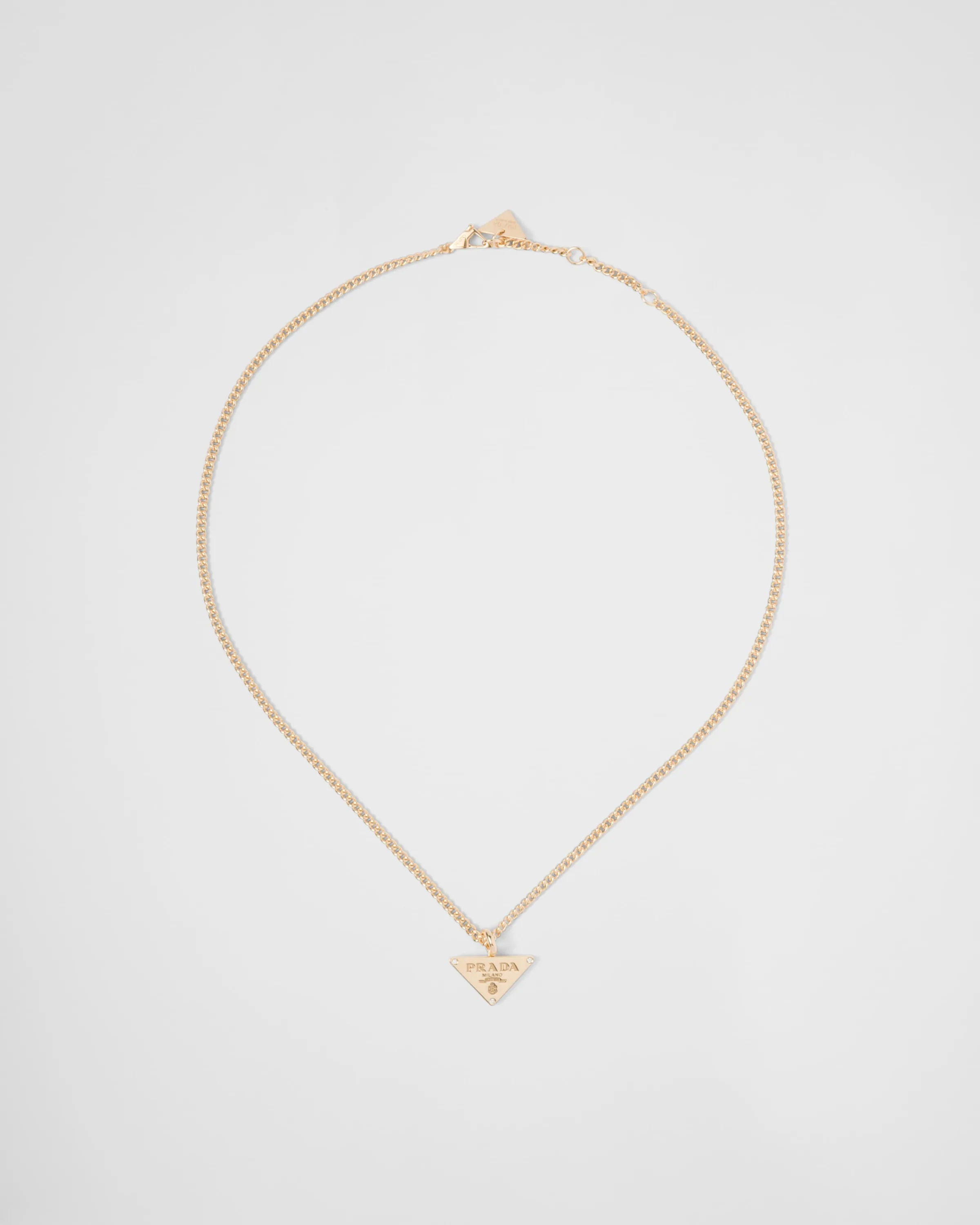 Prada Collana con pendente Eternal Gold in oro giallo con diamanti
