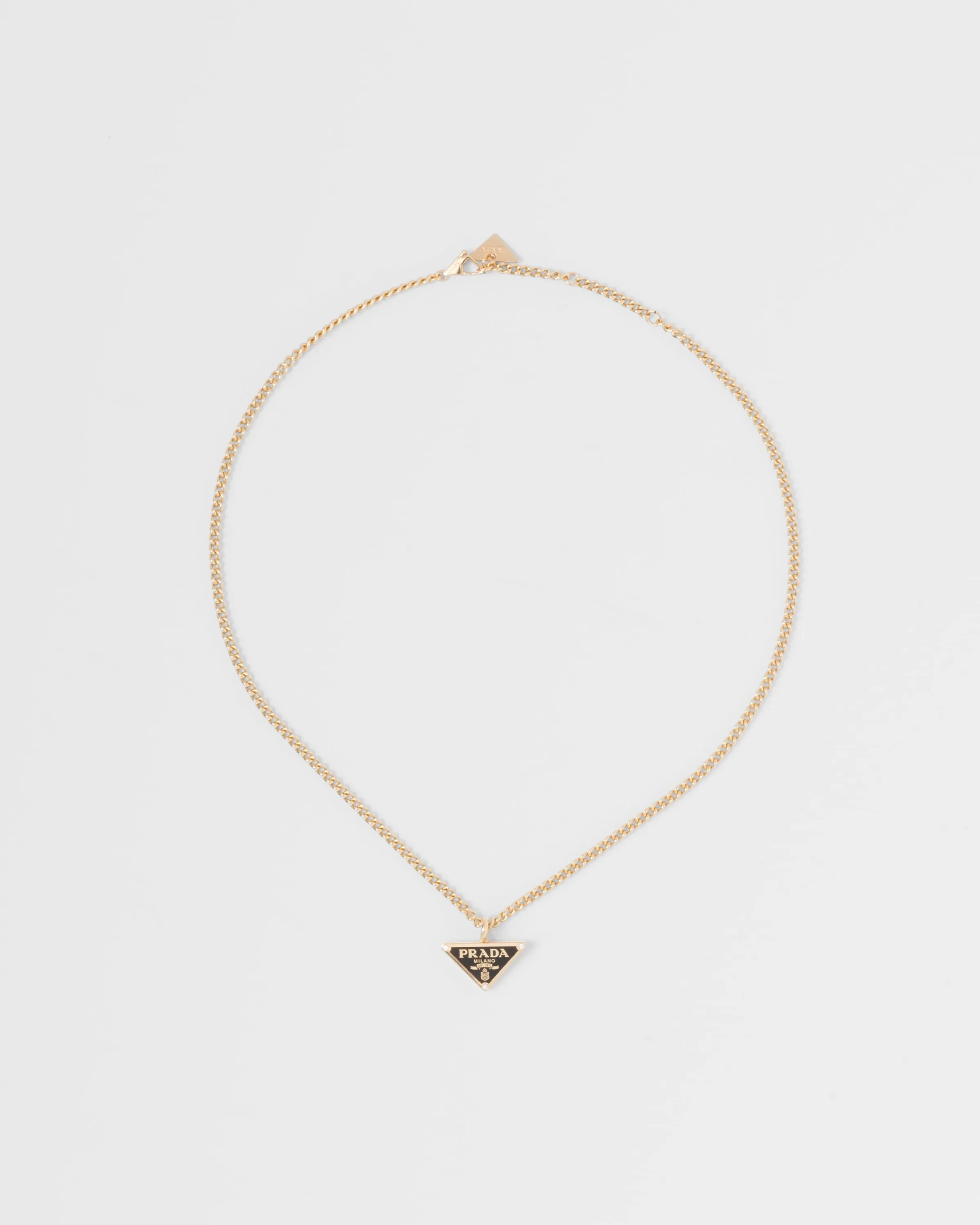 Prada Collana con pendente Eternal Gold in oro giallo con diamanti