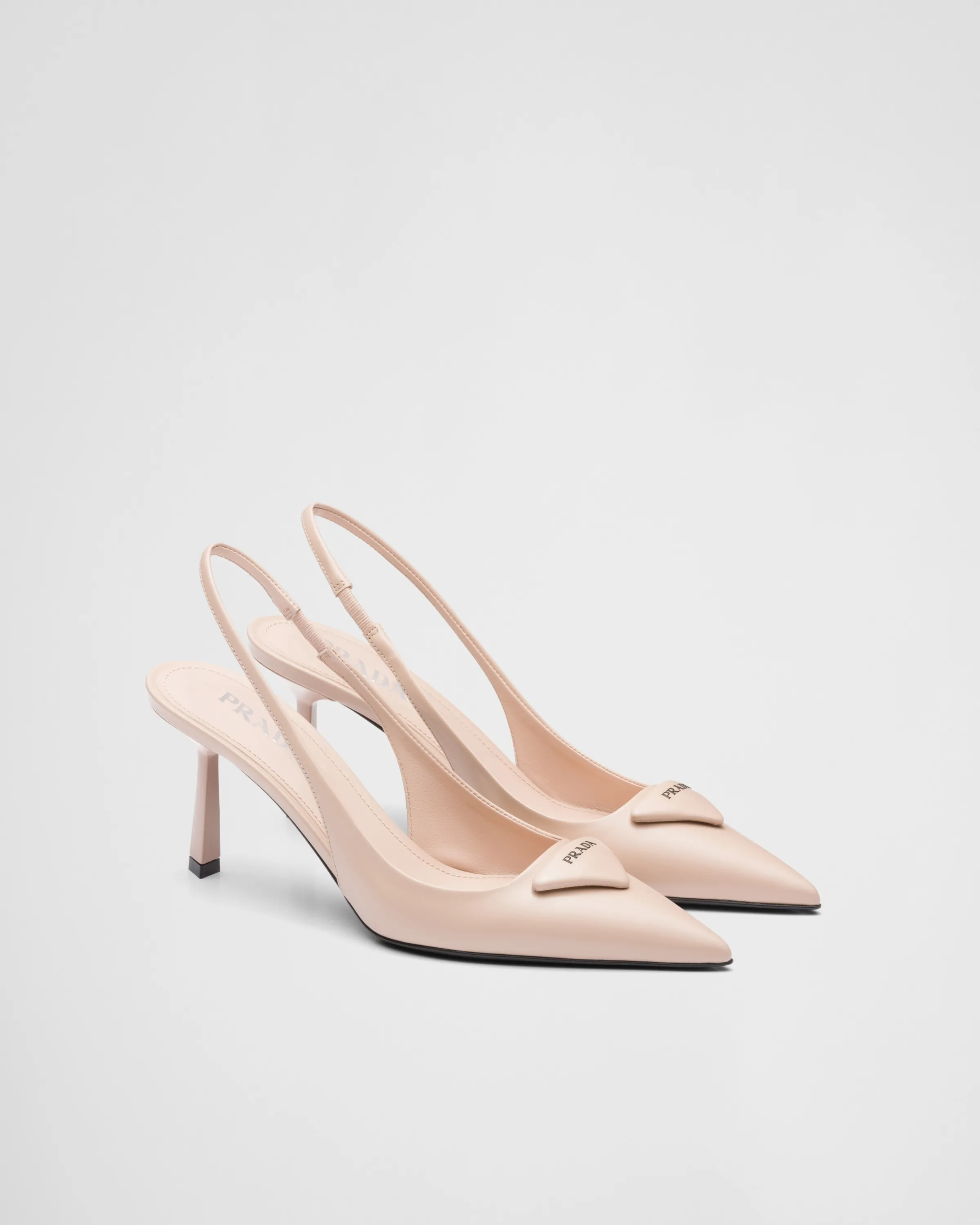 Donna Prada Décolleté slingback in pelle spazzolata