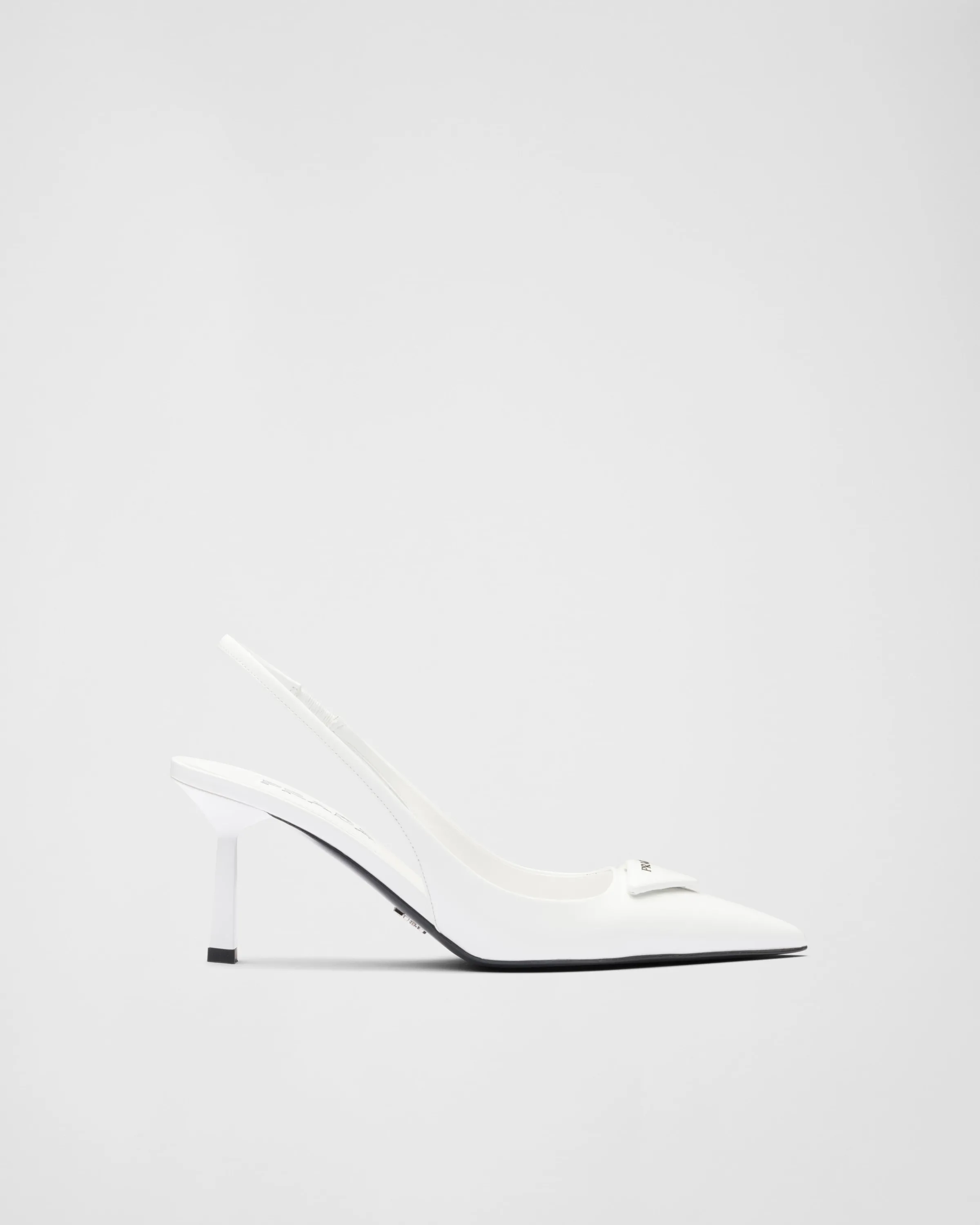 Donna Prada Décolleté slingback in pelle spazzolata