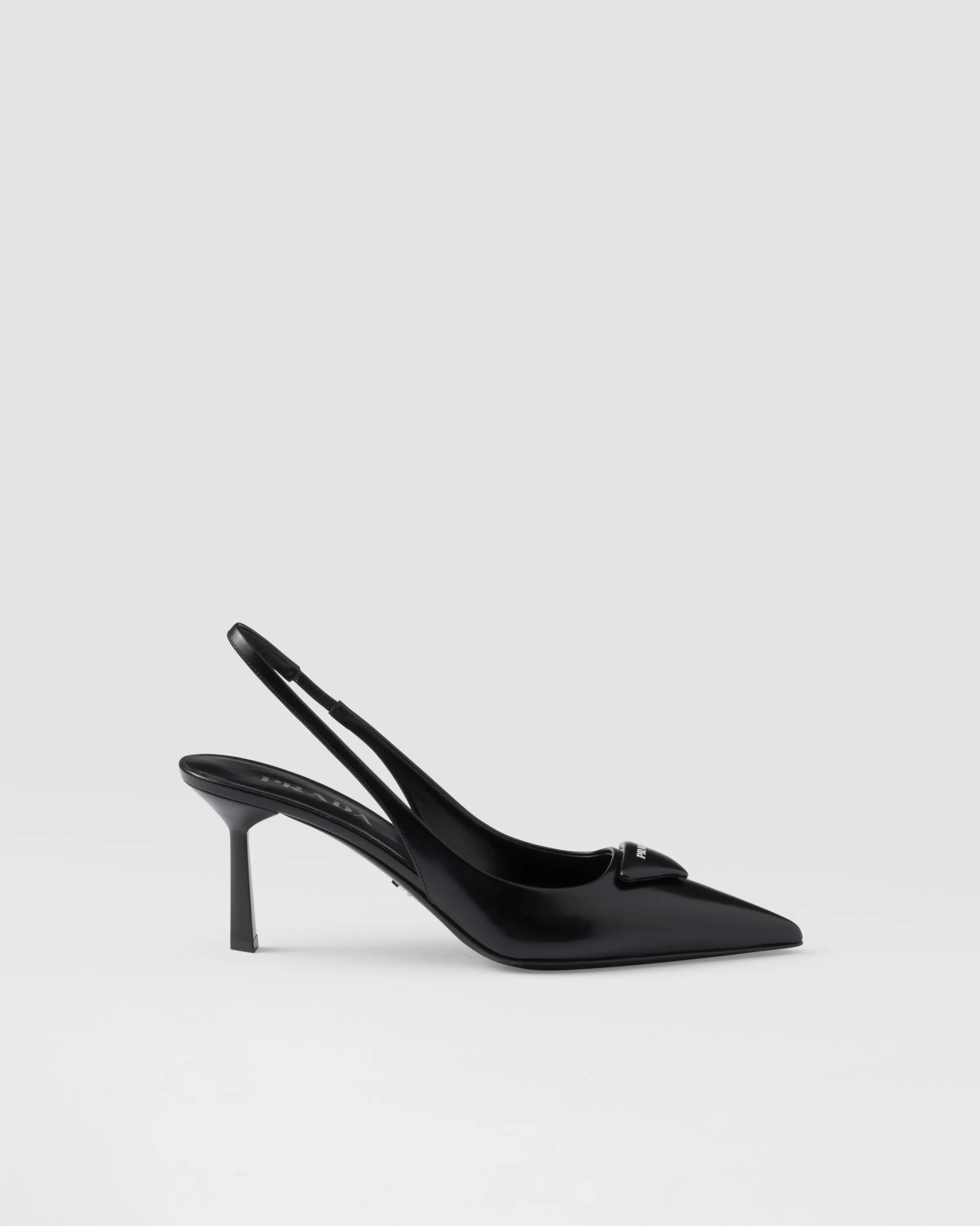 Donna Prada Décolleté slingback in pelle spazzolata