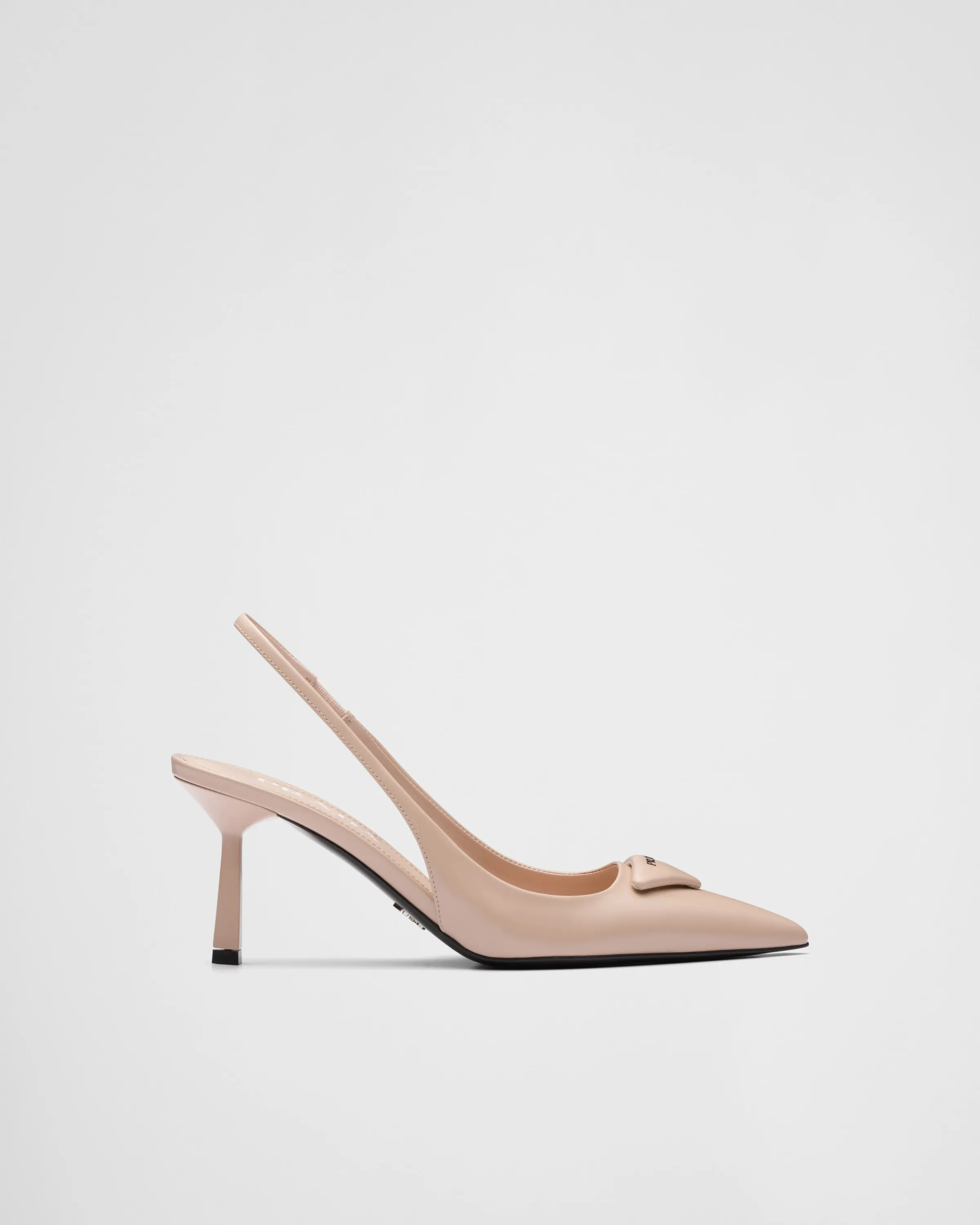 Donna Prada Décolleté slingback in pelle spazzolata