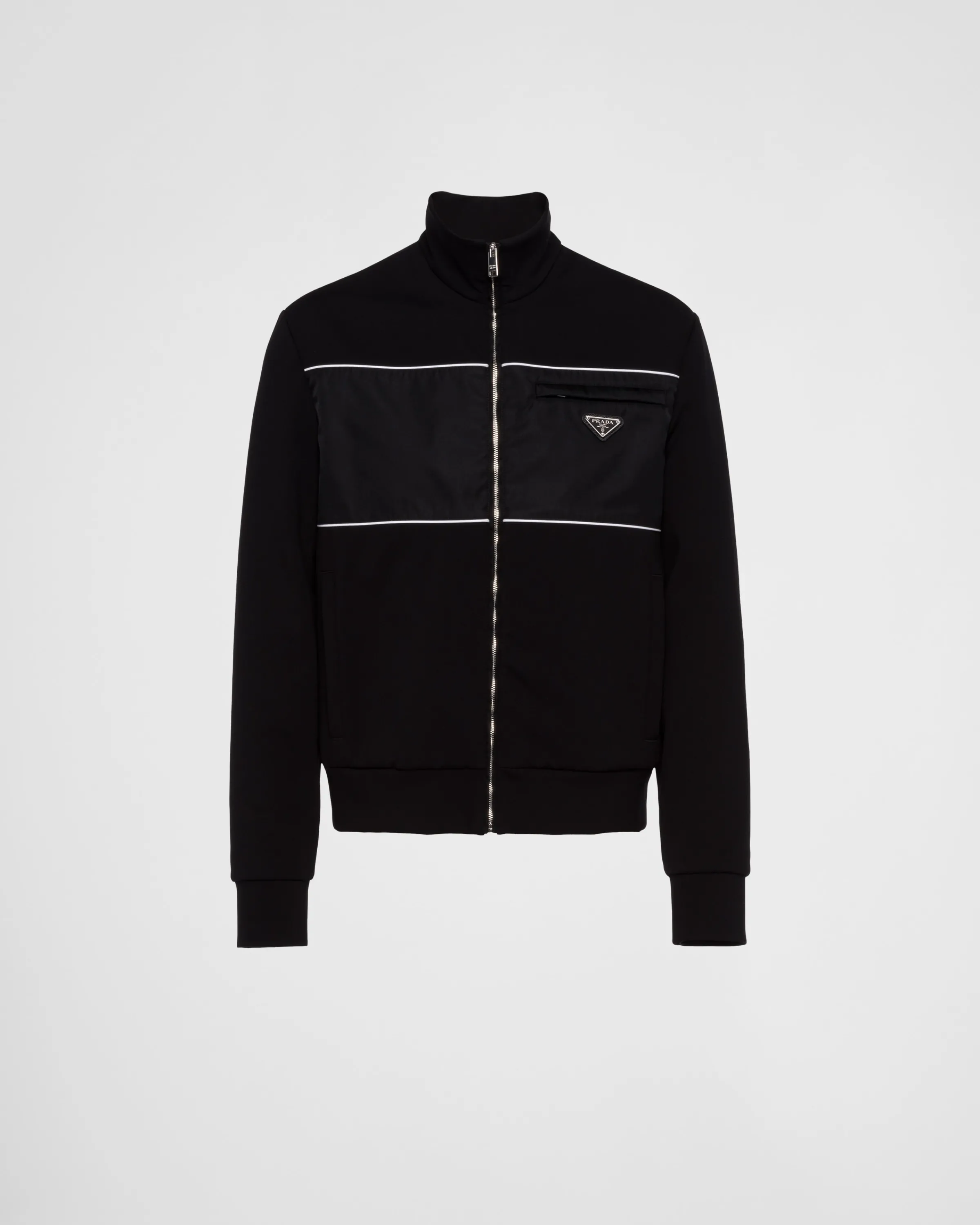 Uomo Prada Felpa con dettagli in Re-Nylon
