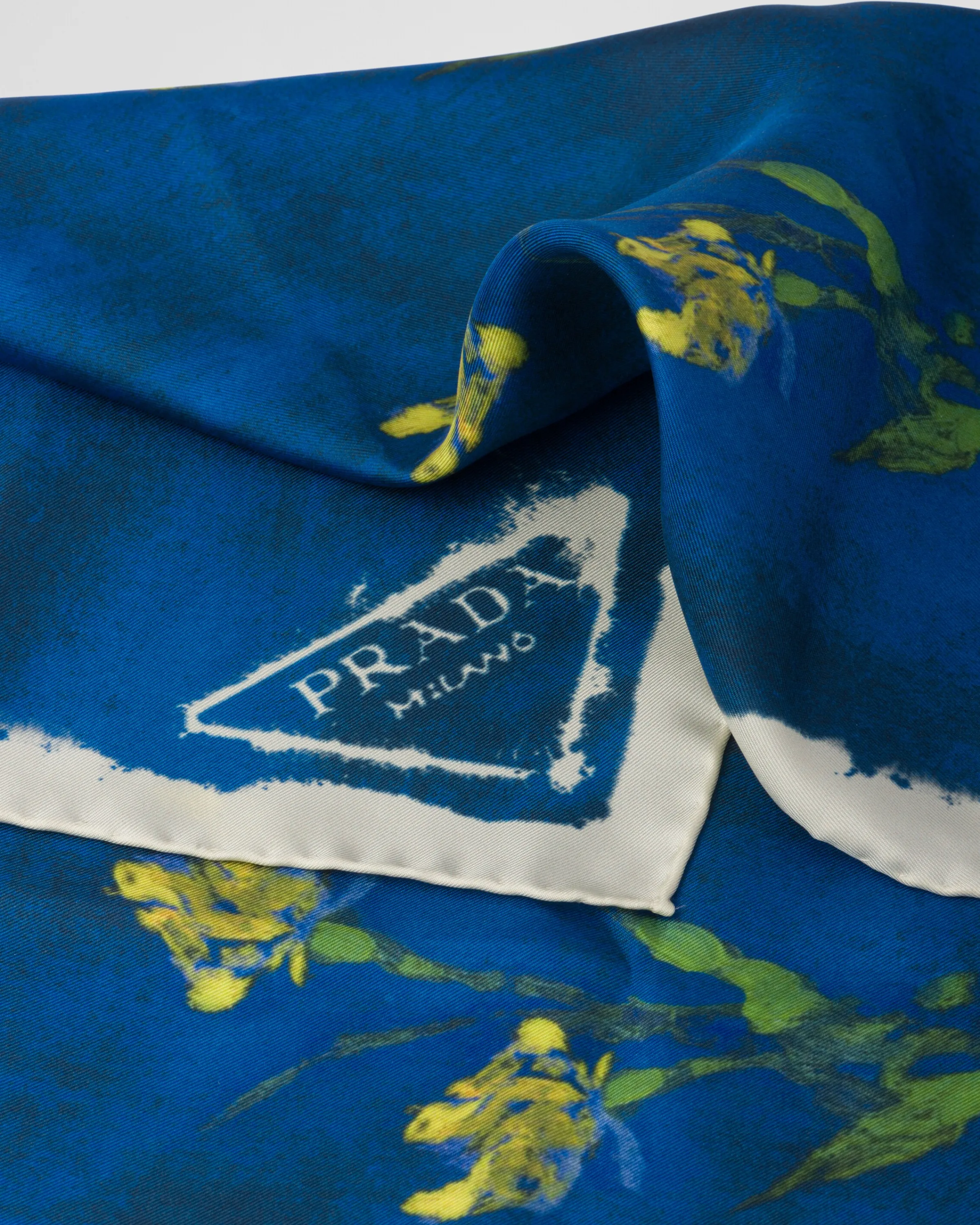 Donna Prada Foulard stampato in twill di seta