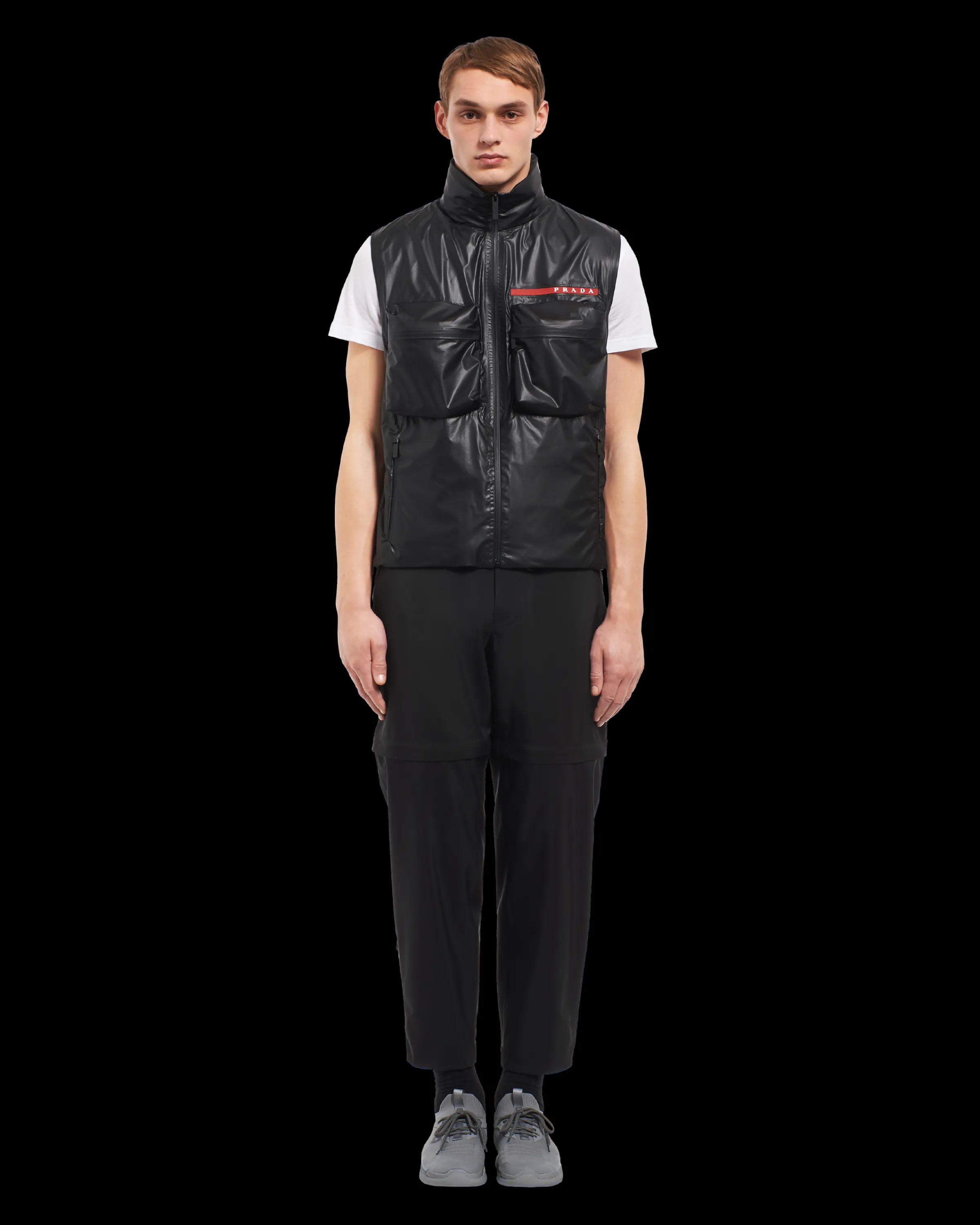 Uomo Prada Gilet cargo in Re-Nylon Light