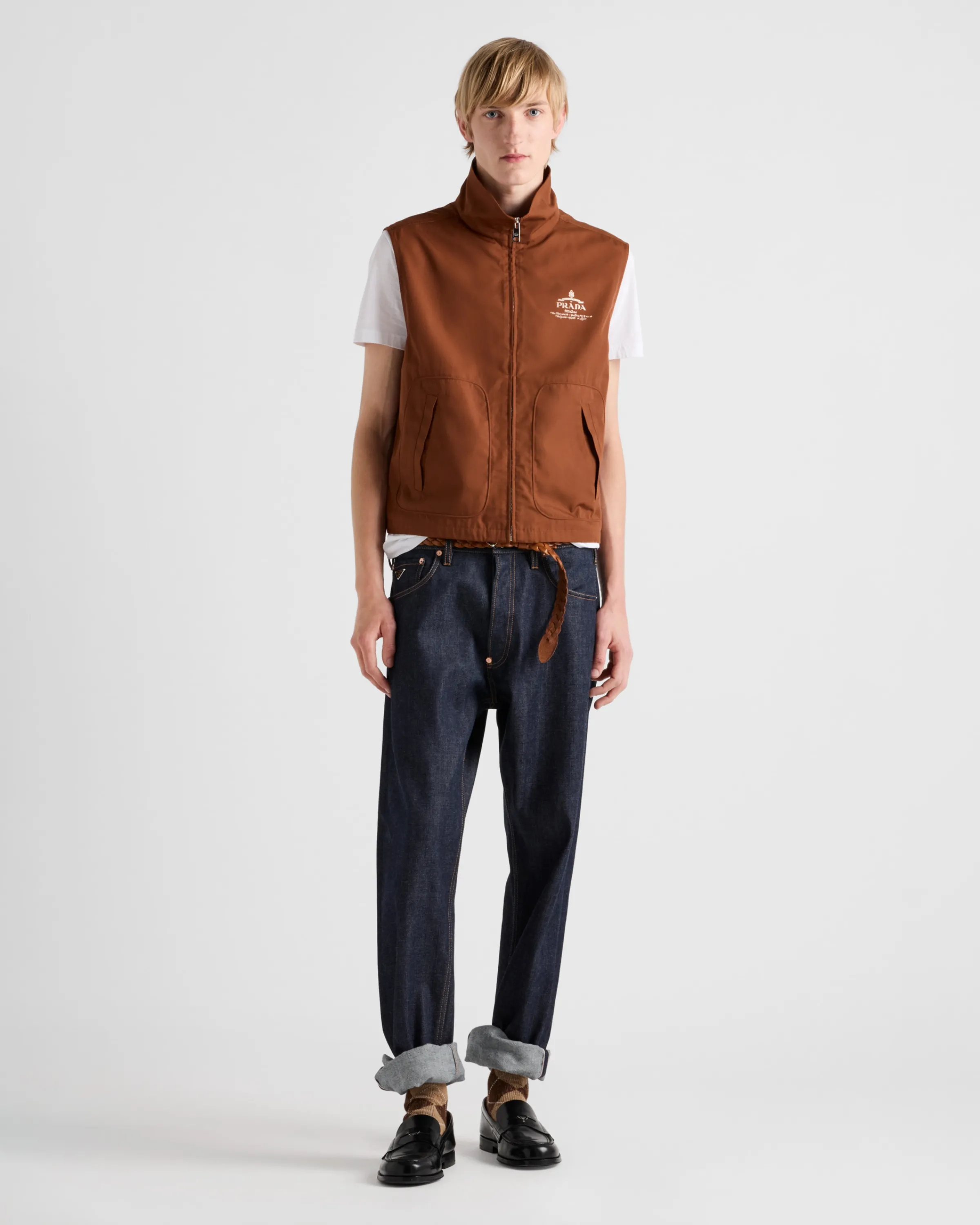 Uomo Prada Gilet in misto cotone