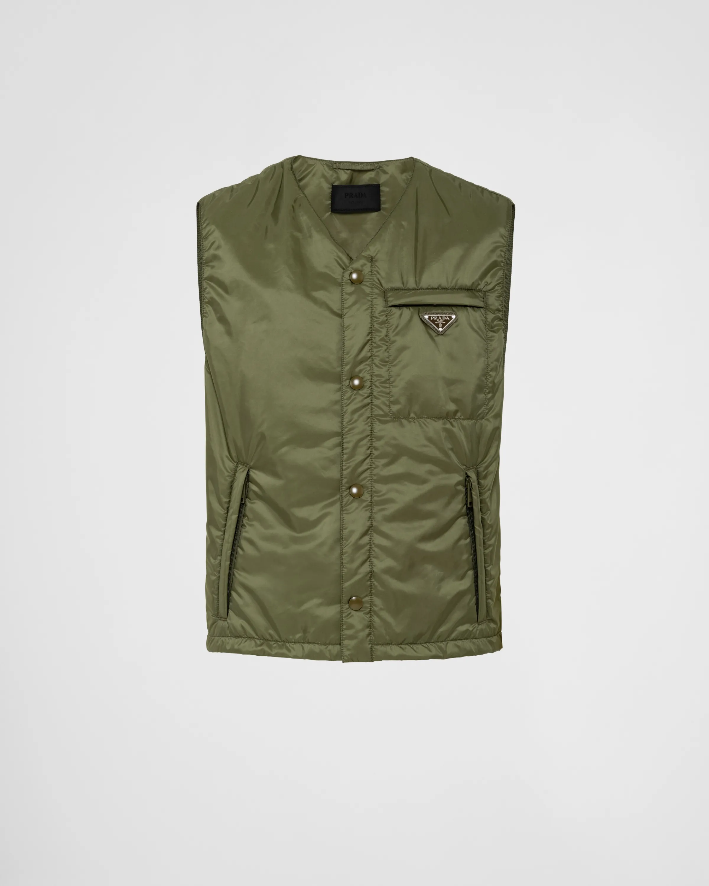 Uomo Prada Gilet in Re-Nylon