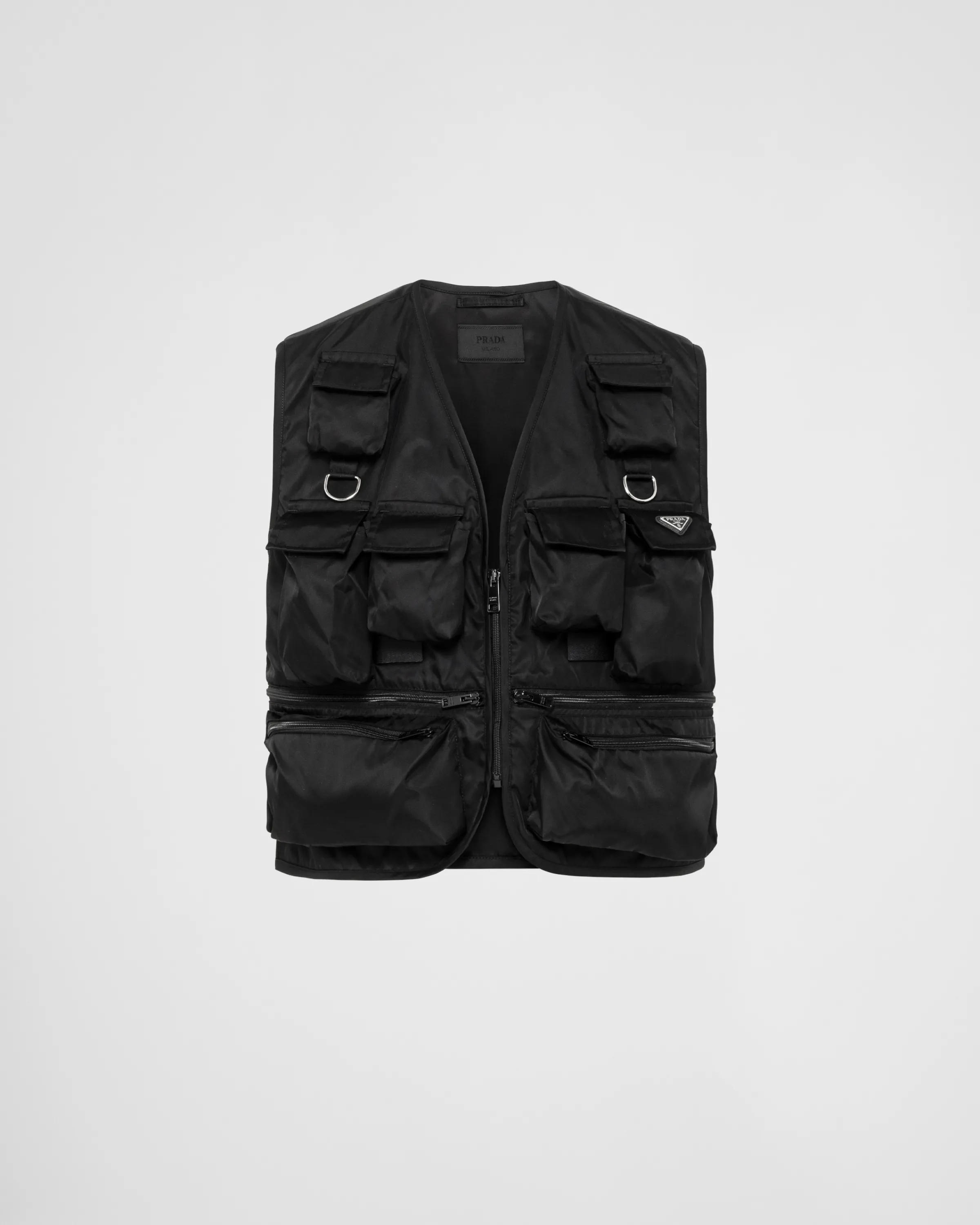 Uomo Prada Gilet in Re-Nylon