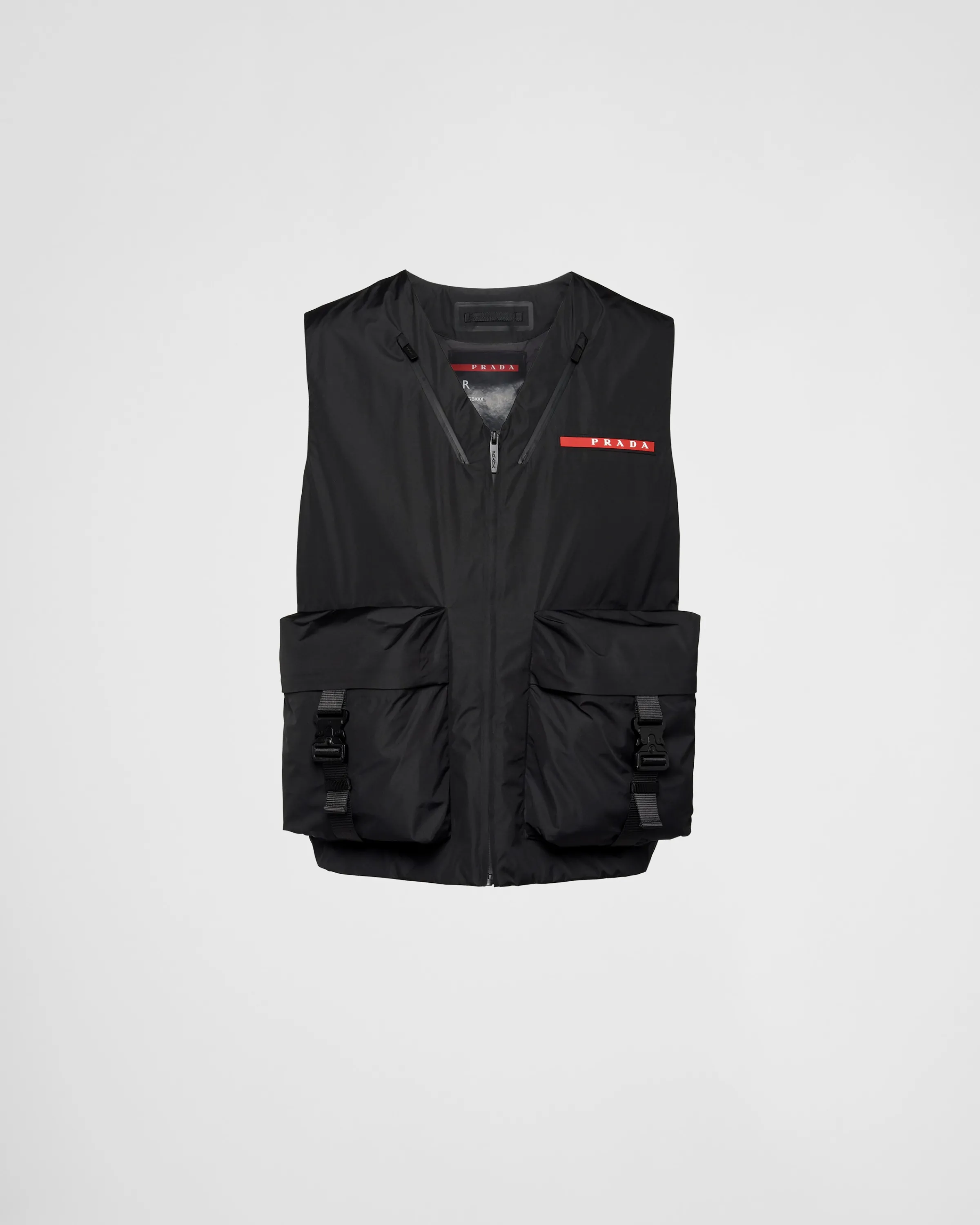 Uomo Prada Gilet in tessuto tecnico leggero