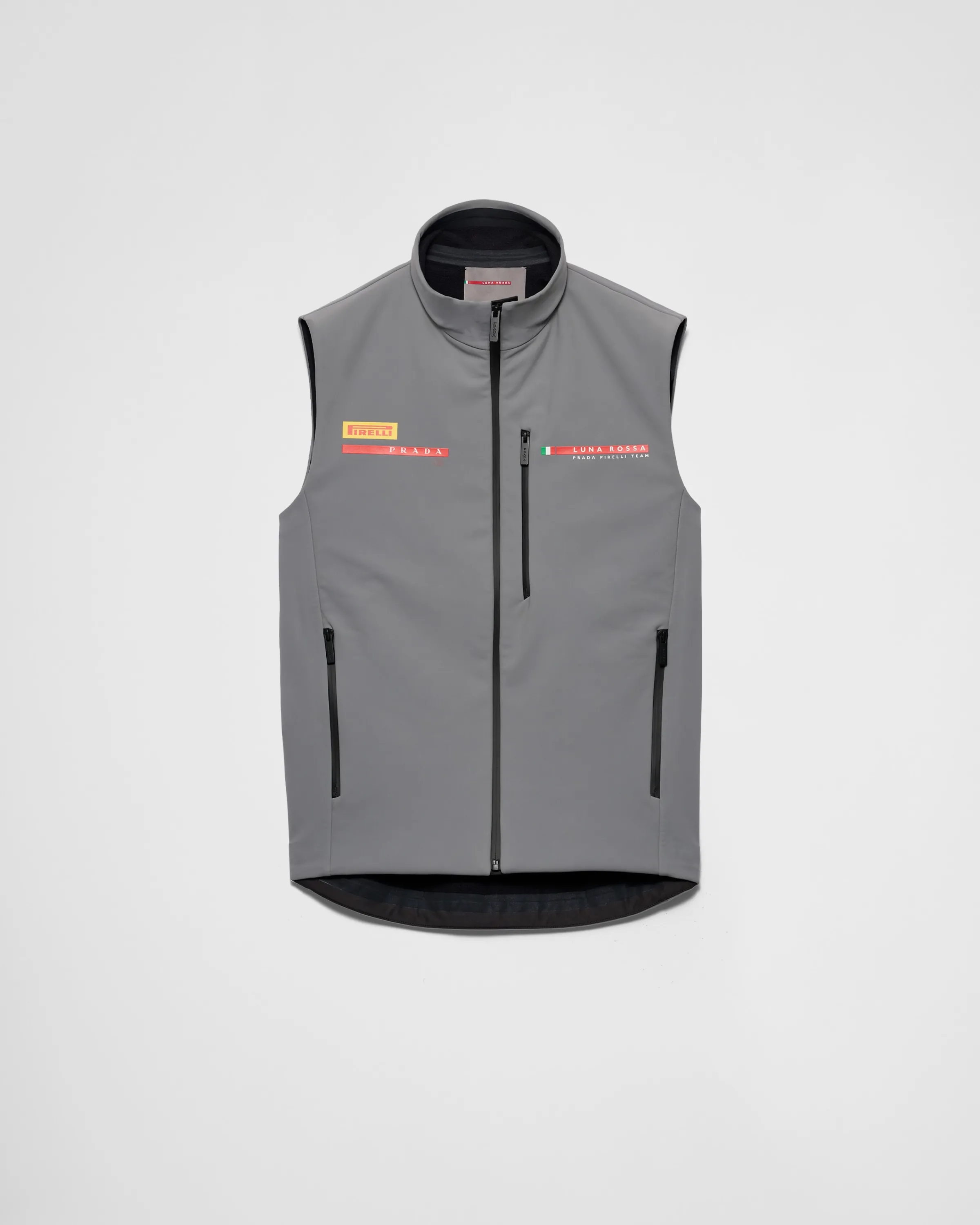 Uomo Prada Gilet Luna Rossa Pirelli in softshell