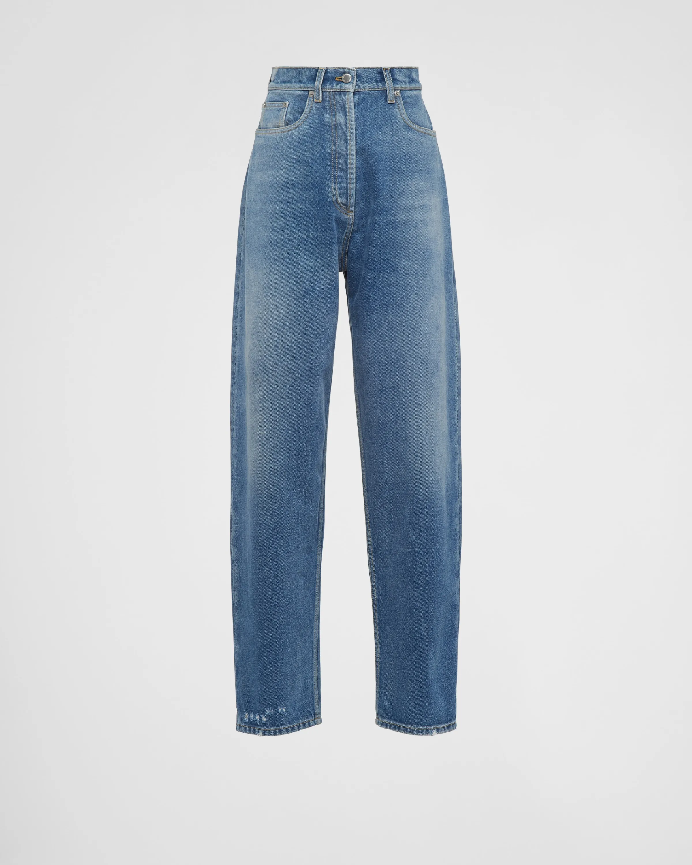 Donna Prada Jeans a vita alta in denim