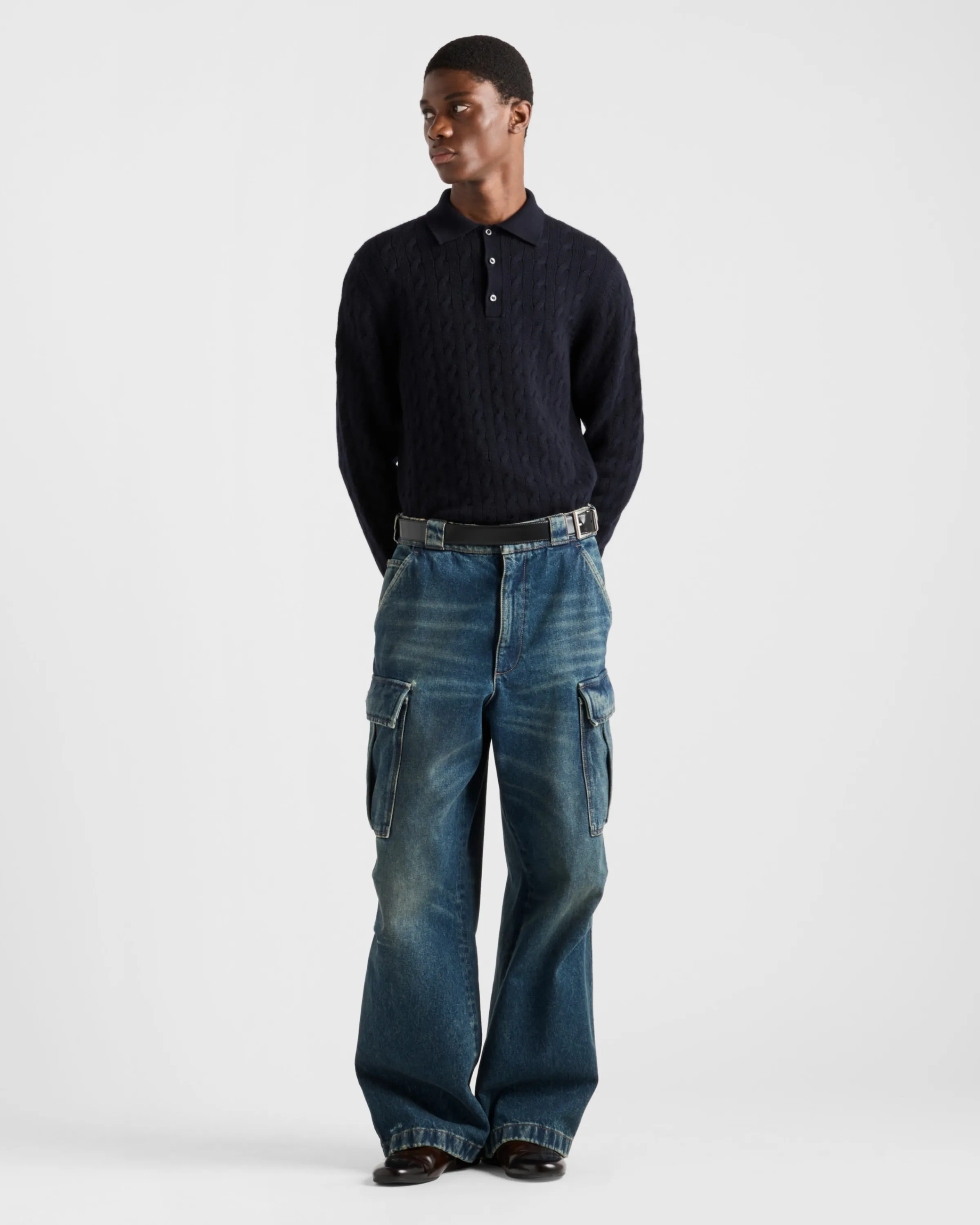 Uomo Prada Jeans cargo in denim