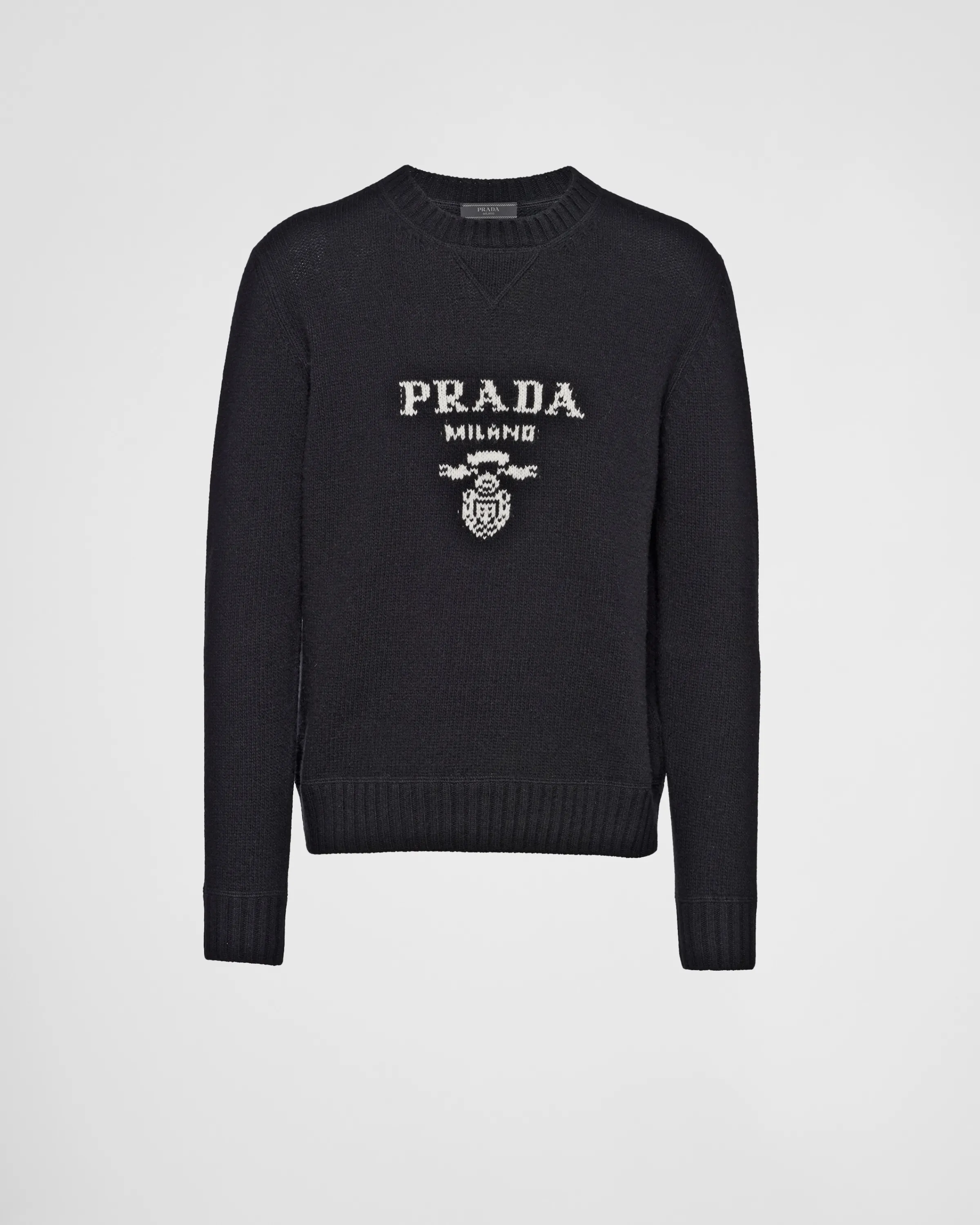 Uomo Prada Maglia girocollo in lana cashmere