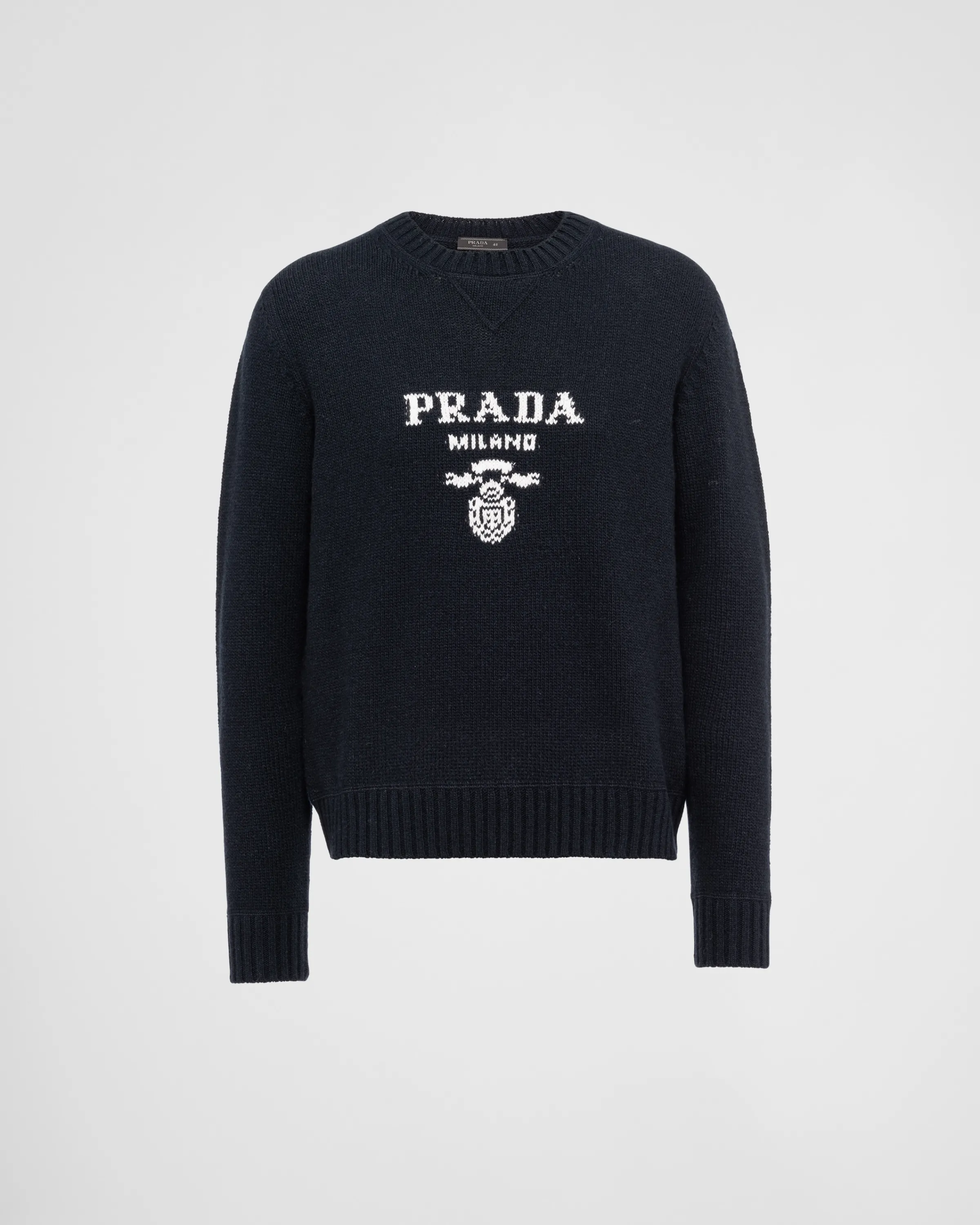 Uomo Prada Maglia girocollo in lana cashmere