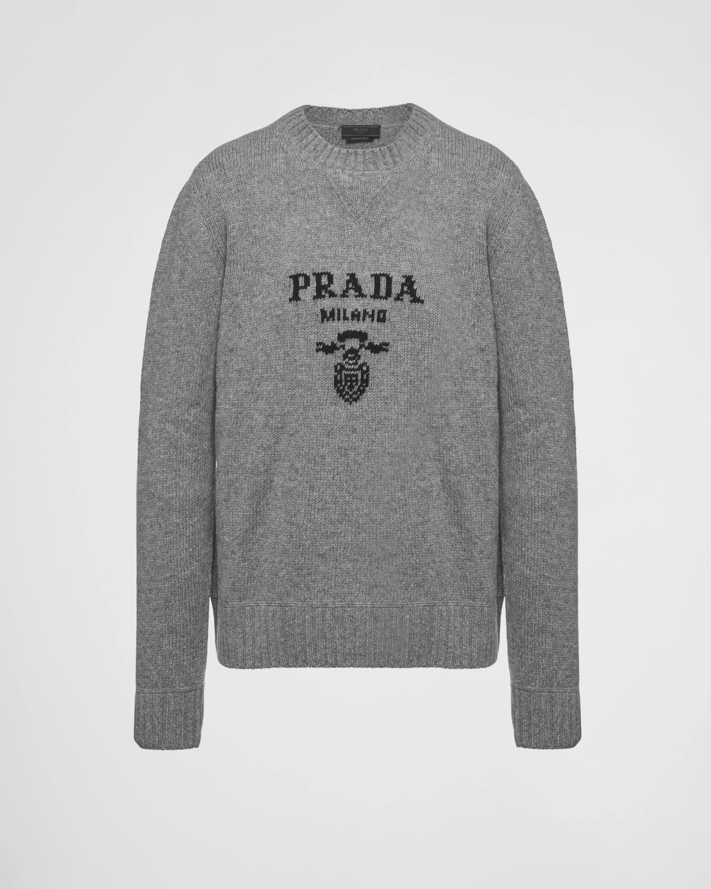 Uomo Prada Maglia girocollo in lana cashmere