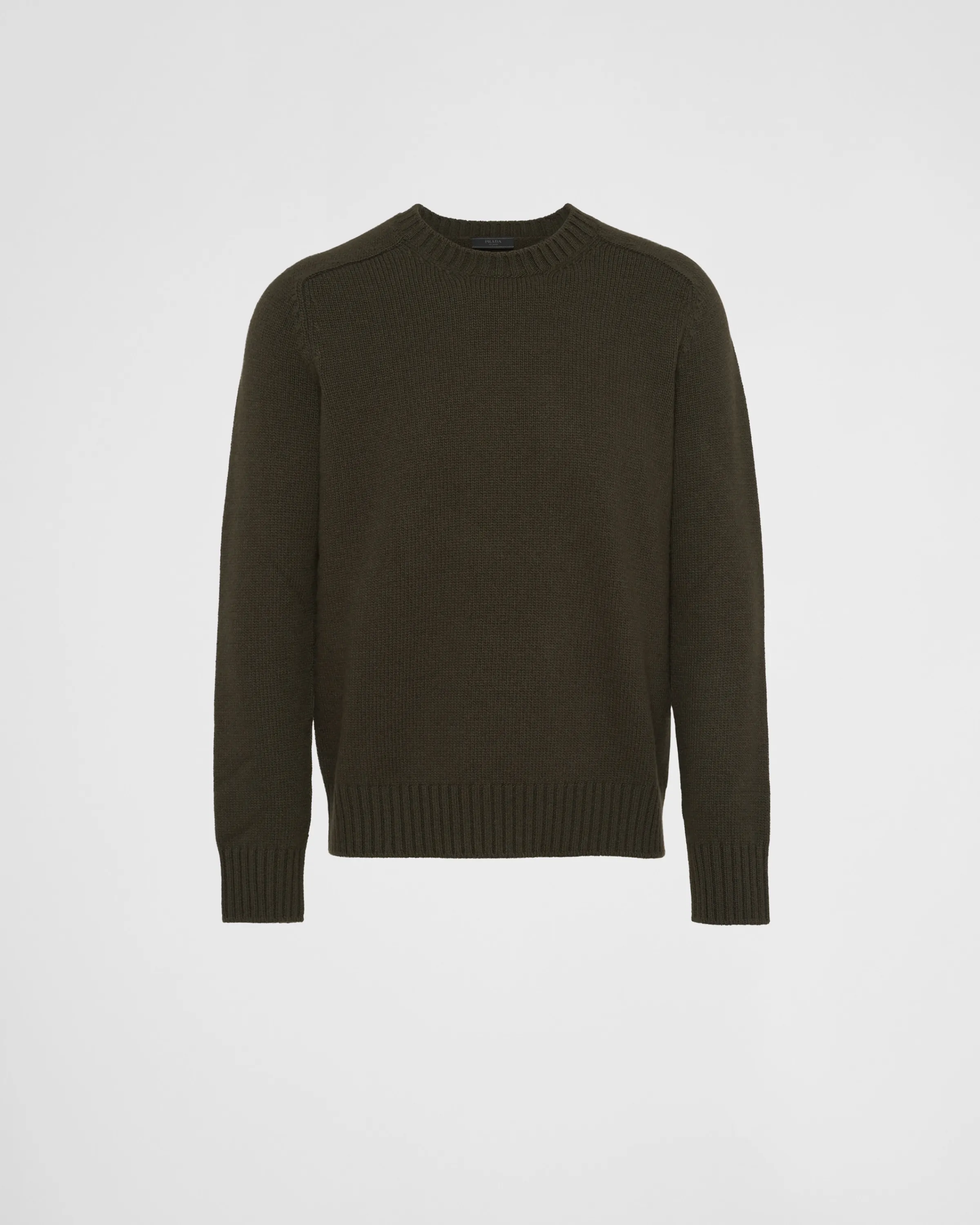 Uomo Prada Maglia girocollo in lana cashmere