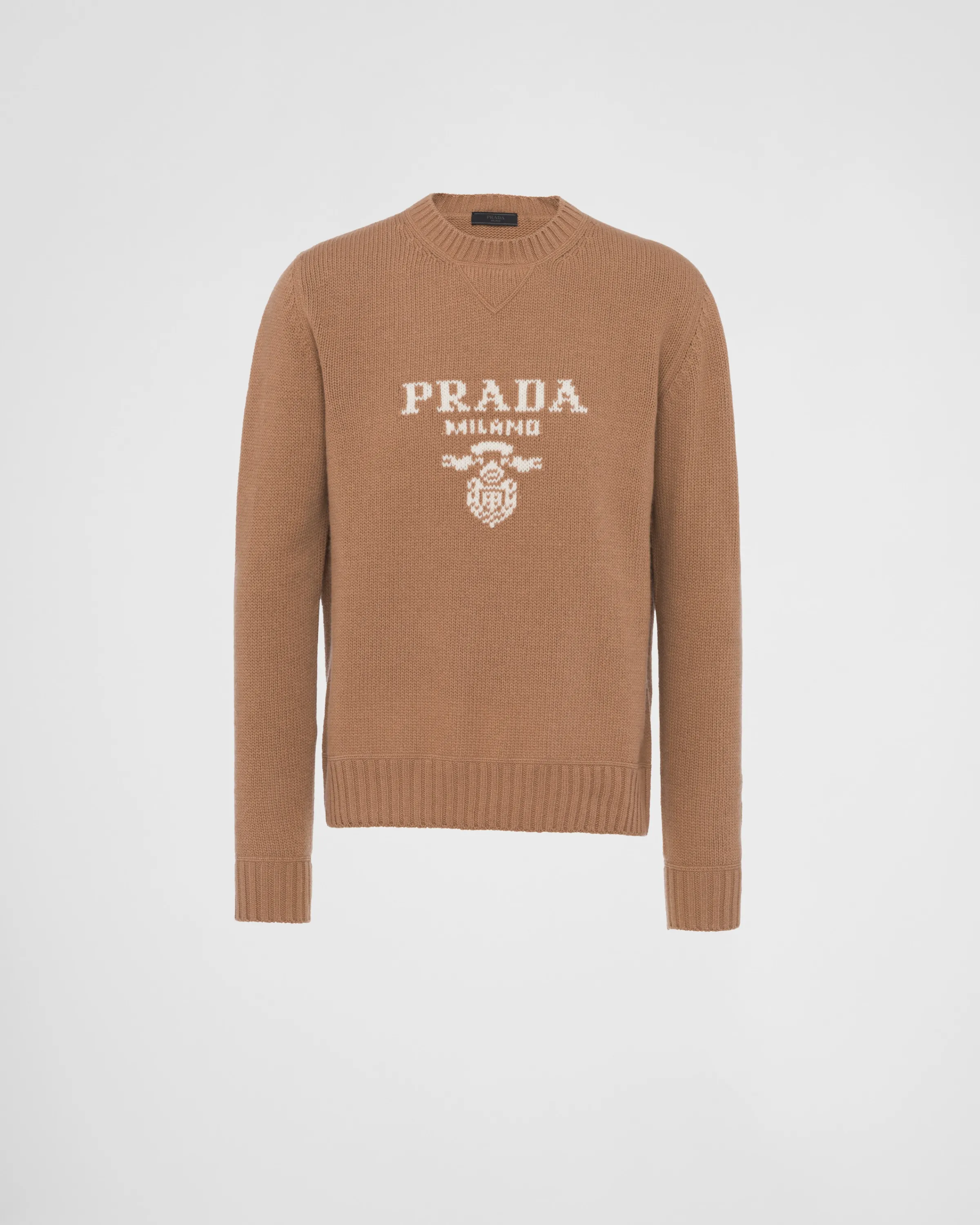 Uomo Prada Maglia girocollo in lana cashmere