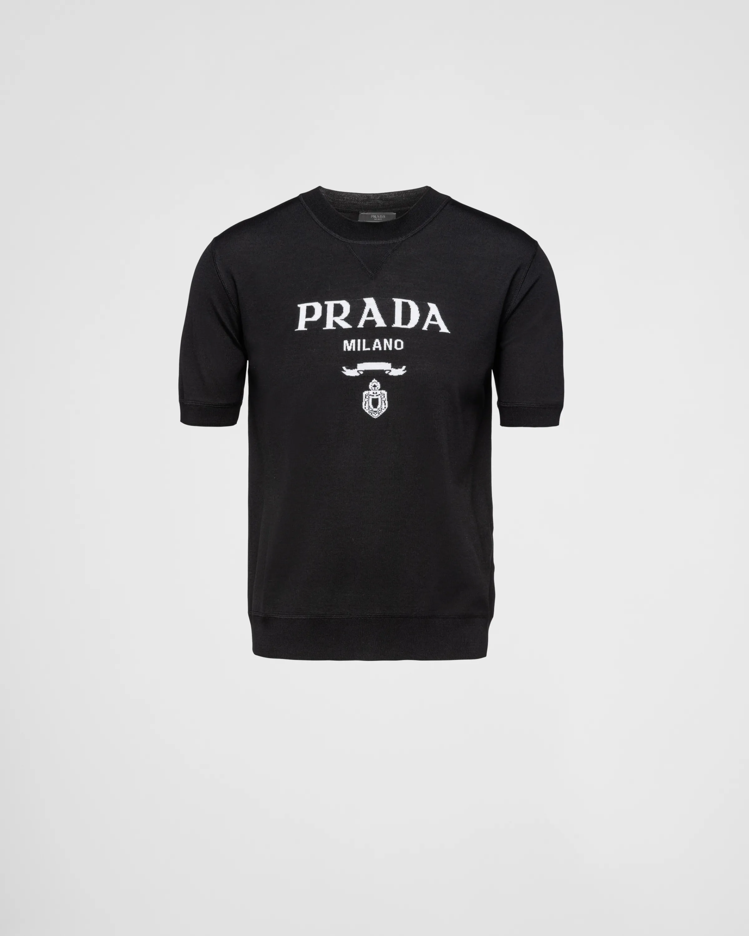 Uomo Prada Maglia girocollo in lana pettinata