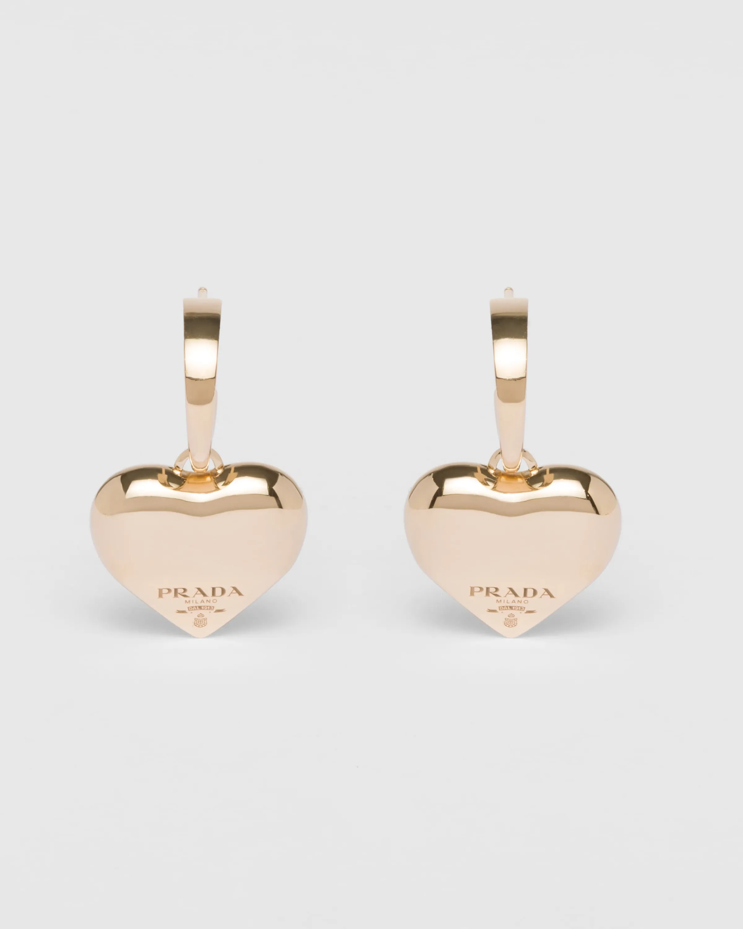 Prada Orecchini con pendenti small Eternal Gold in giallo