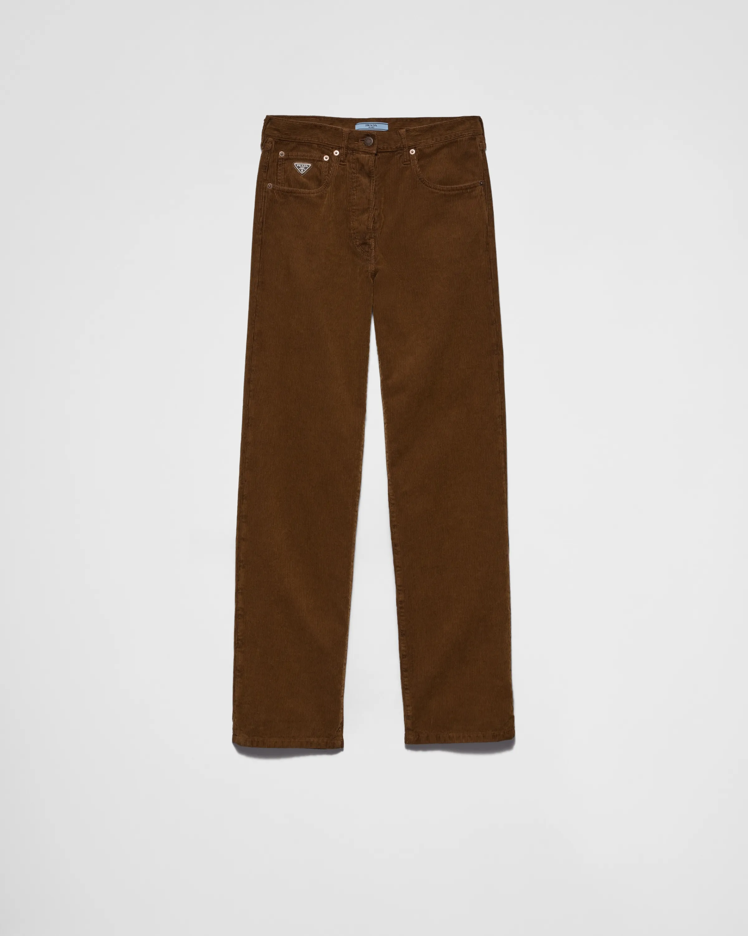 Donna Prada Pantaloni ampi in corduroy